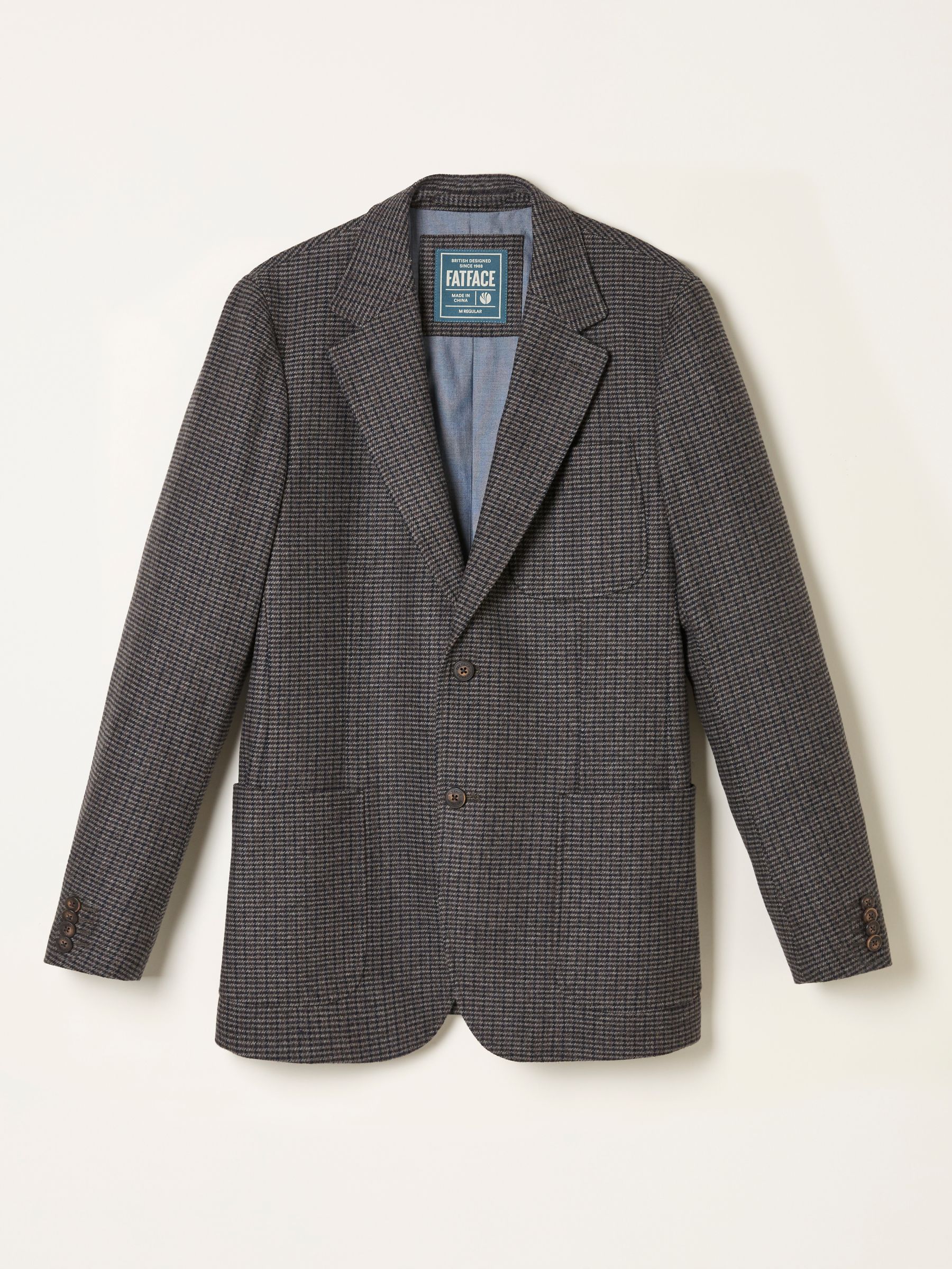 Witley Brown Wool Mix Houndstooth Check Blazer - Image 6 of 6