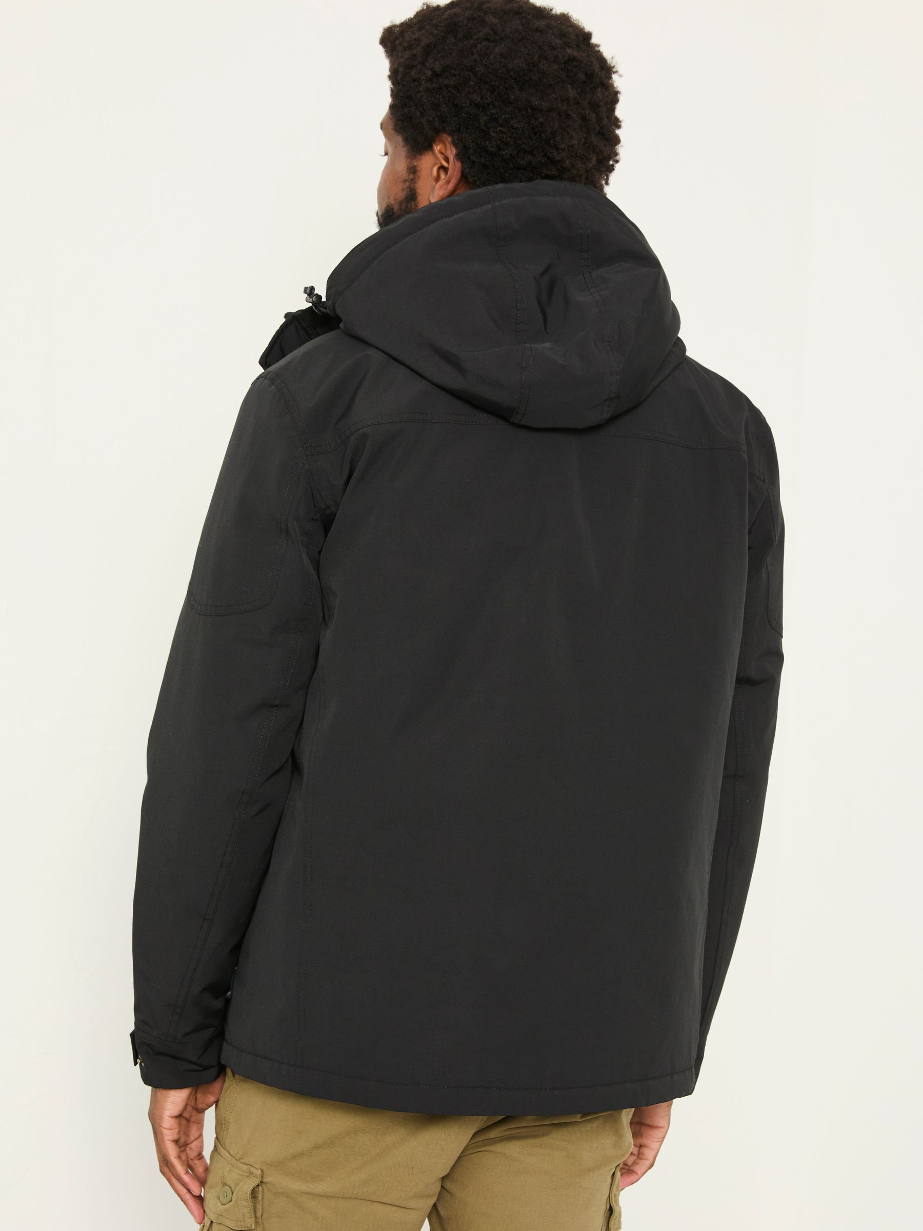 Truro Black Hooded Waterproof Jacket - Image 2 of 5