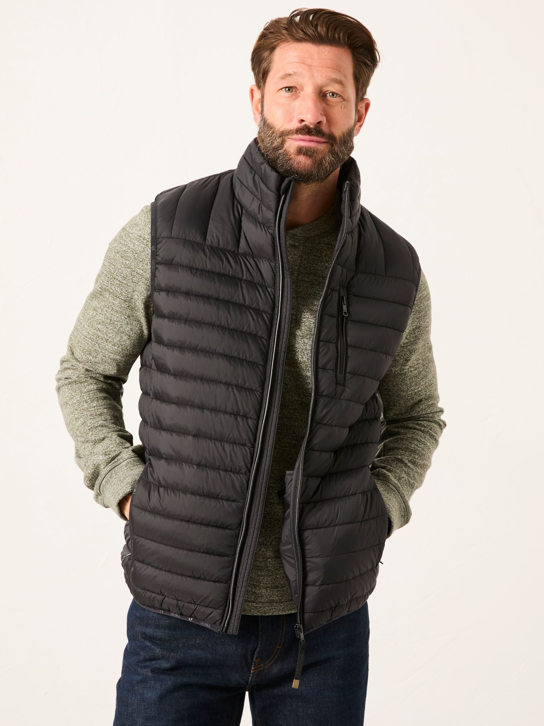Dartmouth Black Padded Gilet | FatFace USA