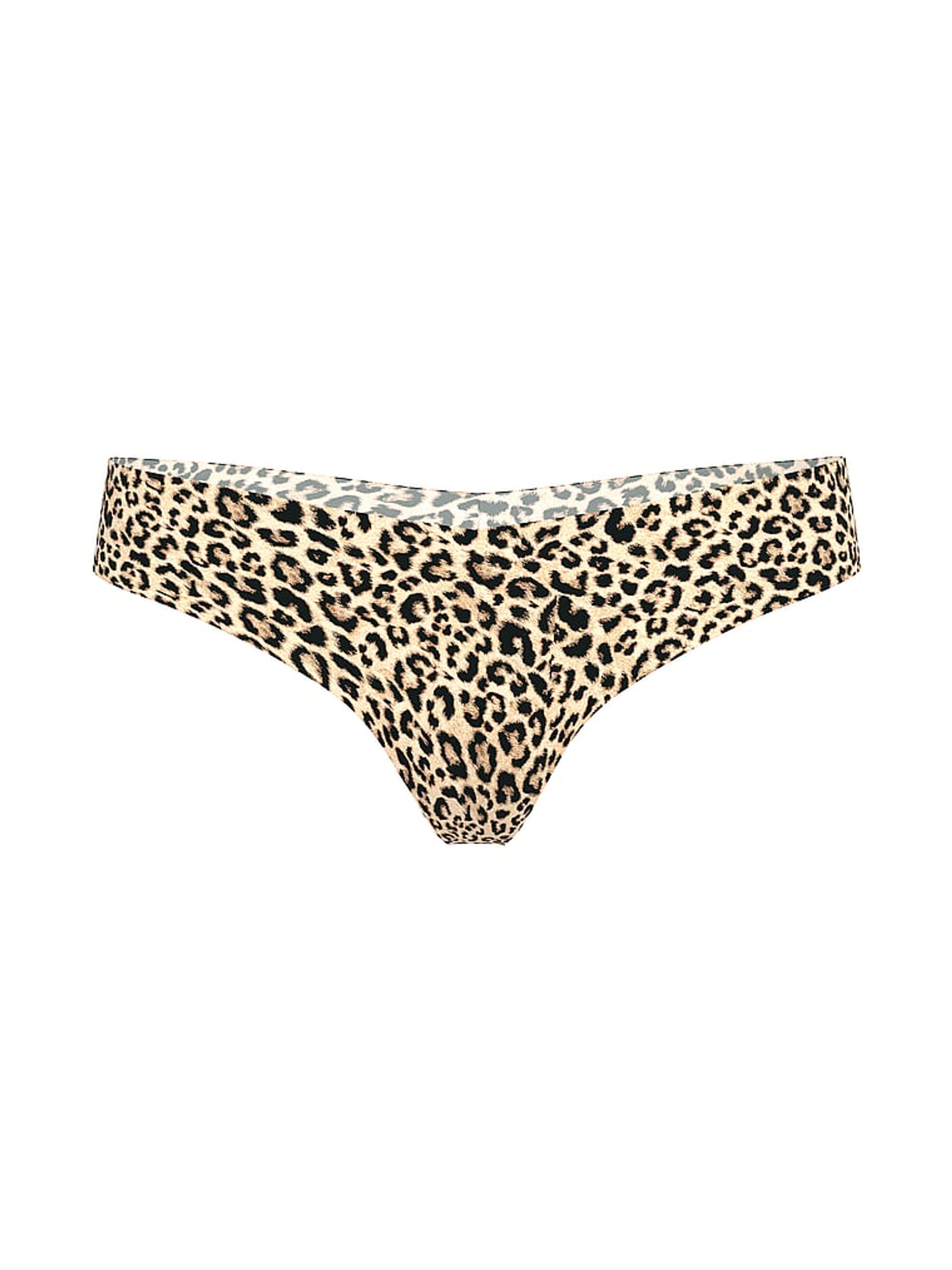 Leopard Brown Thong Knickers - Image 2 of 2
