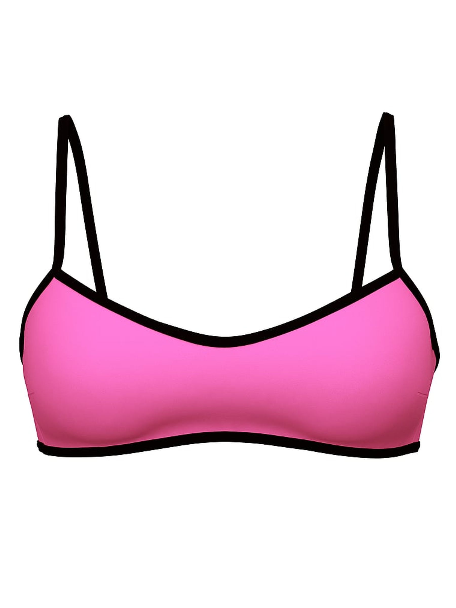 Ultra Pink Scoop Scuba Bikini Top - Image 3 of 3