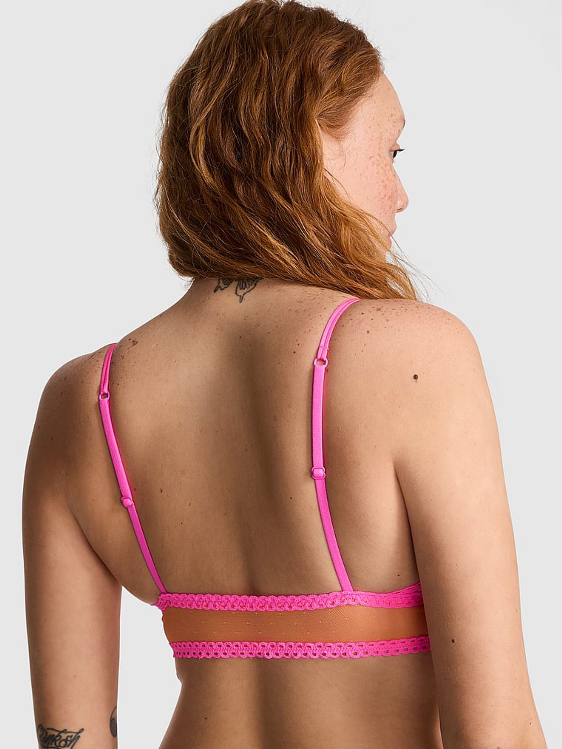 Vitamin C Orange Triangle Lace Bralette - Image 2 of 2