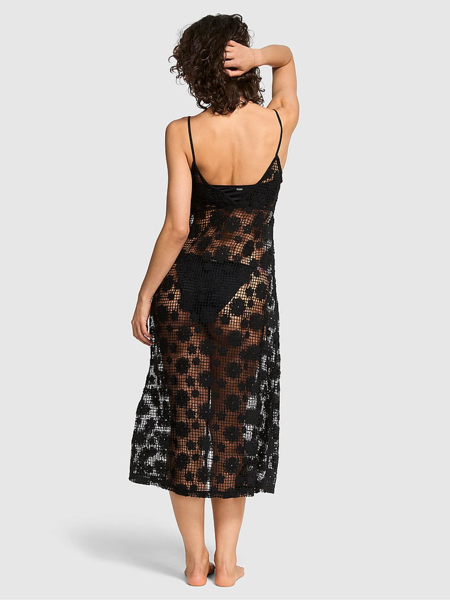 Black Flyaway Coverup Maxi Dress - Image 2 of 3