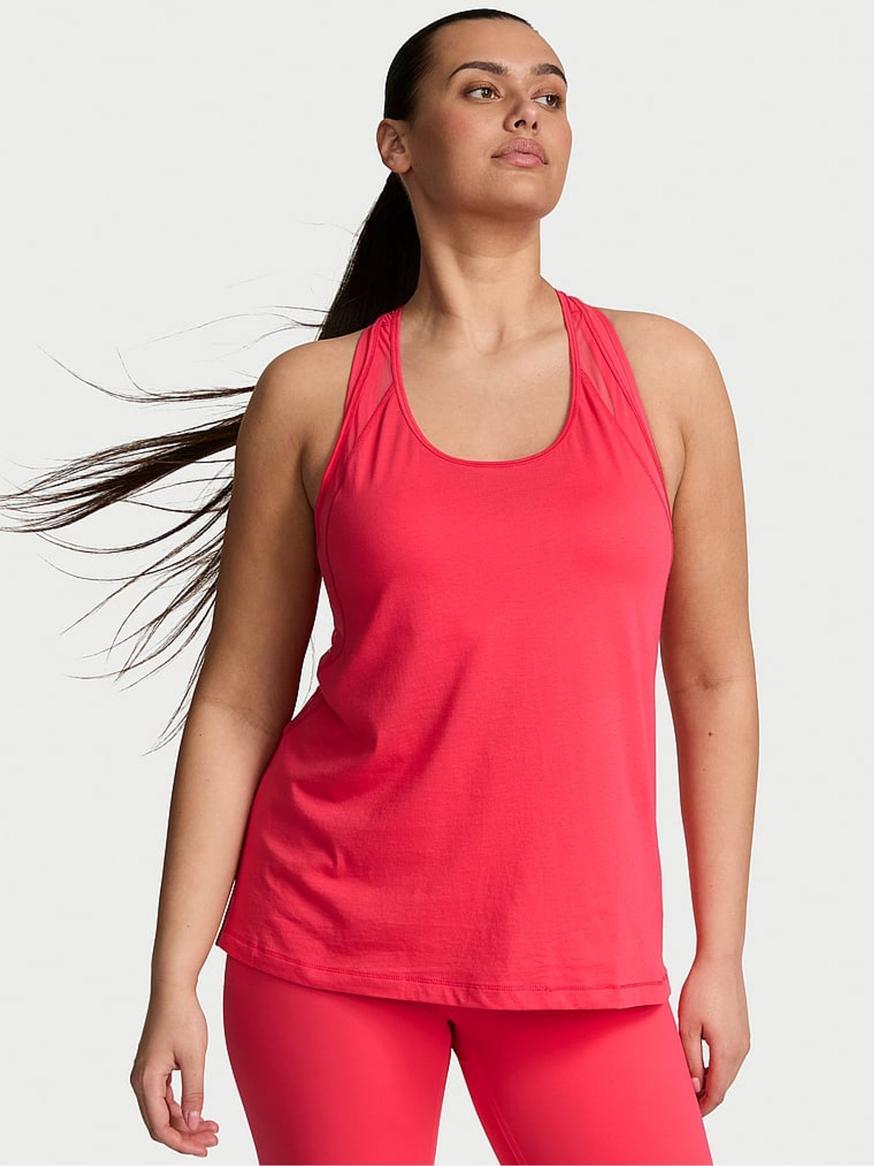 Pink Island Racerback Mesh Tank Top - Image 1 of 3