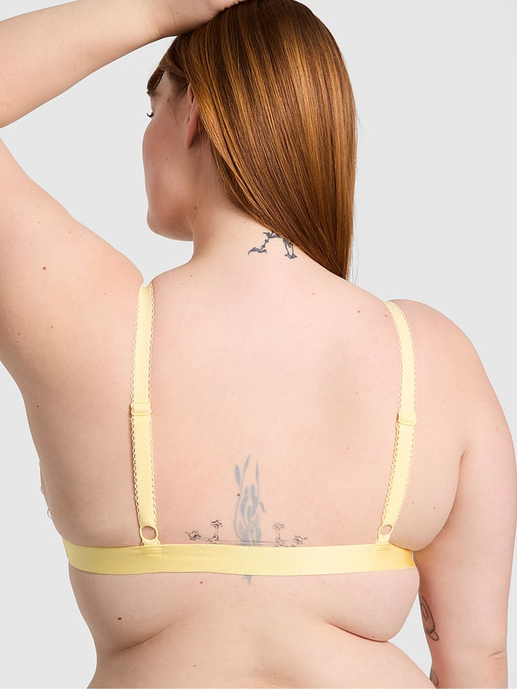 Lemon Yellow Bralette Embroidery Bra - Image 2 of 2