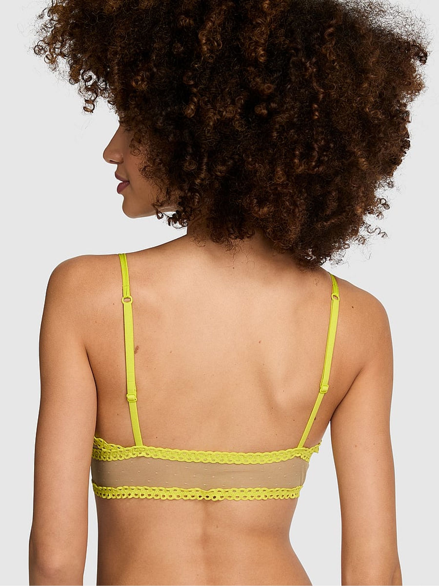 Sahara Green Triangle Lace Bralette - Image 2 of 2