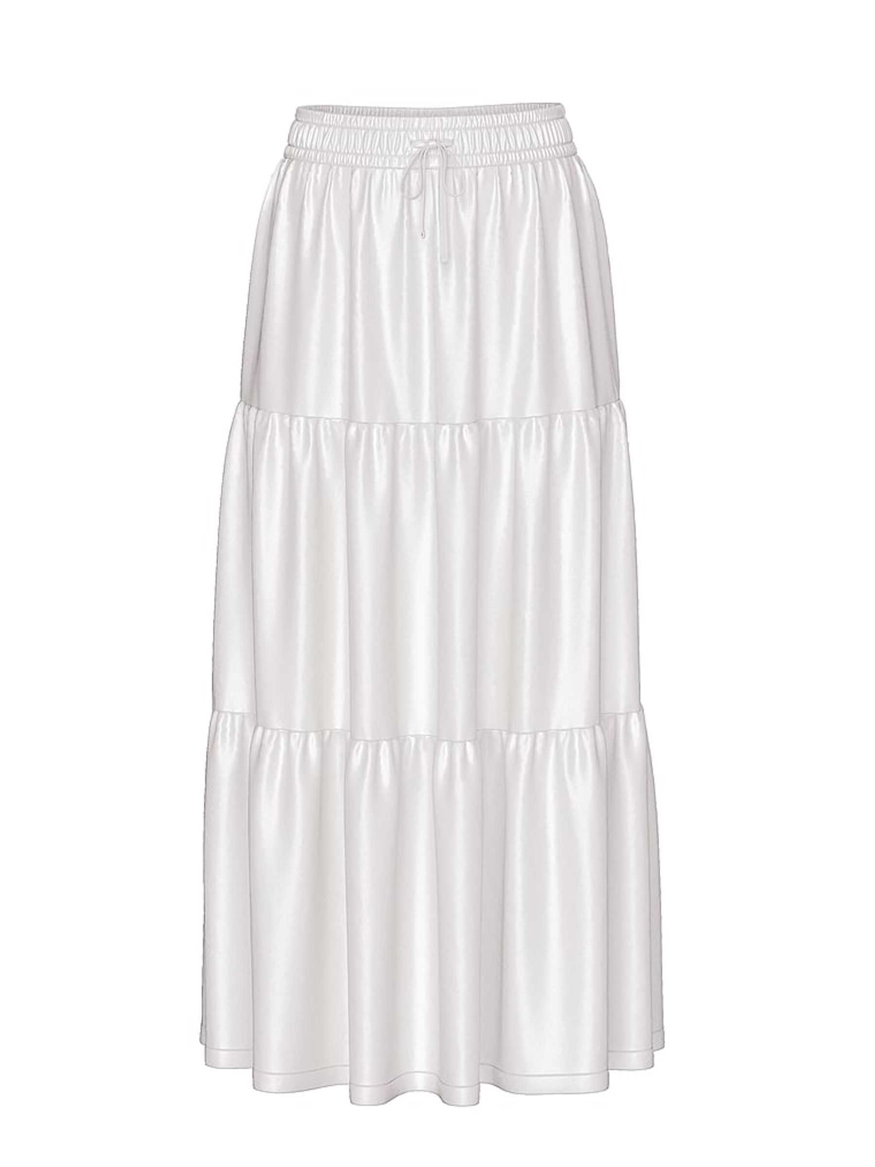 White Satin Skirt - Image 3 of 3