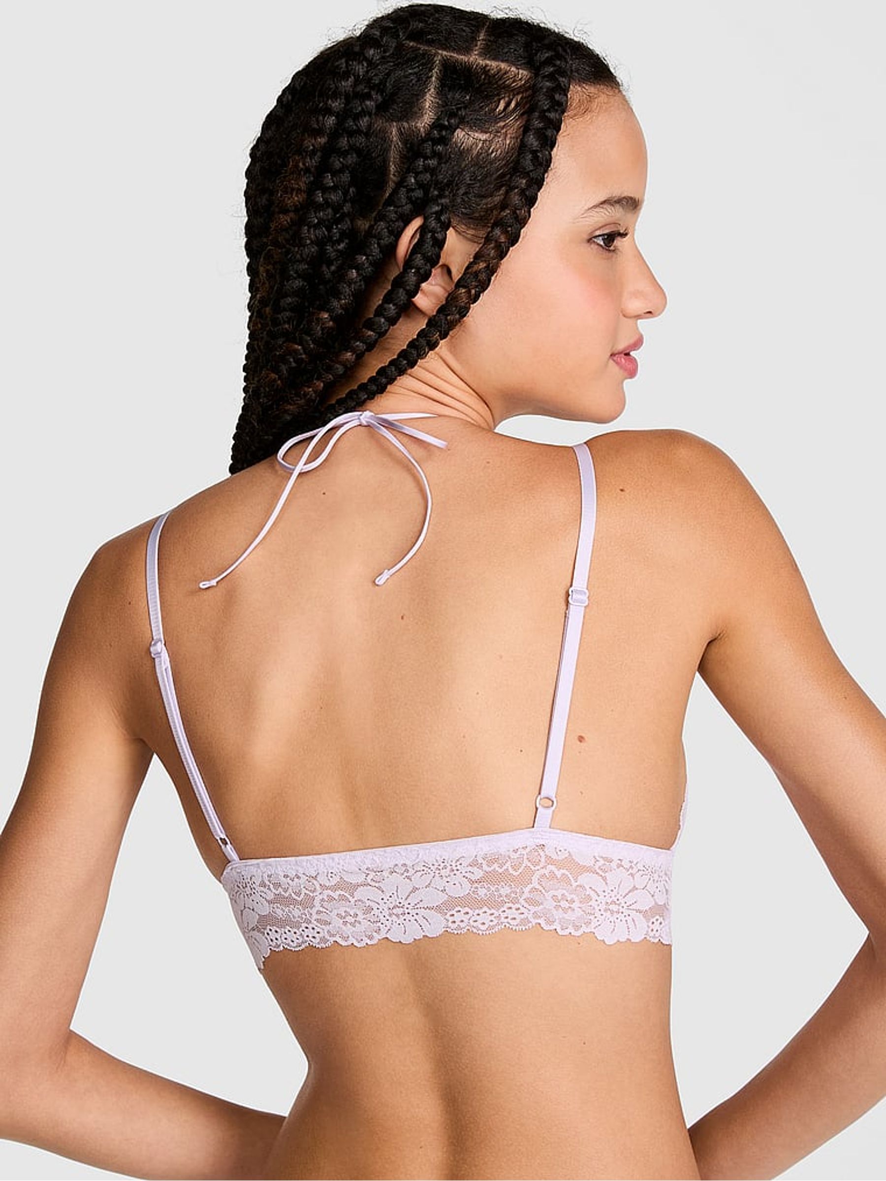 Purple Whisper Lace Bralette - Image 2 of 3