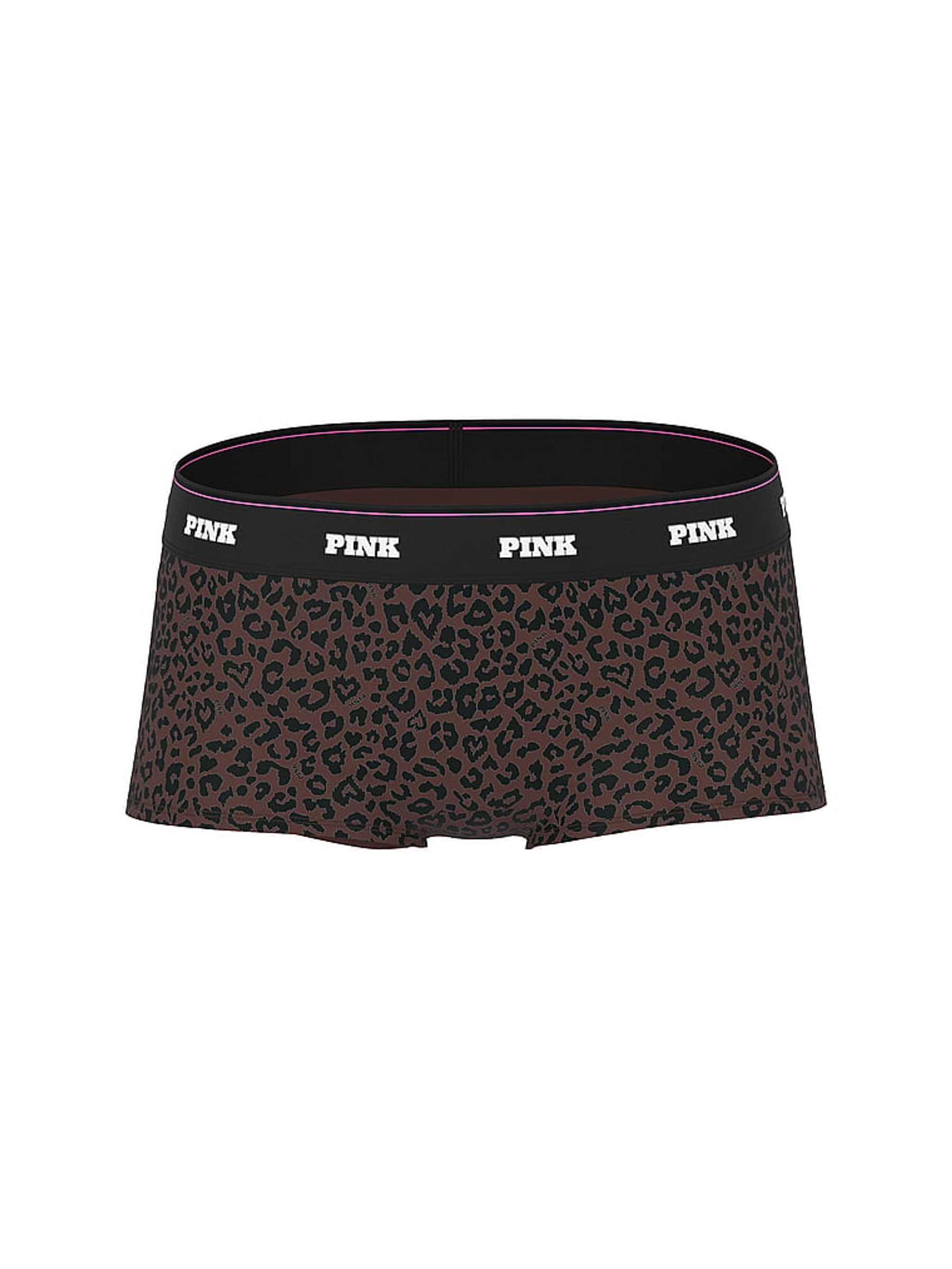 Brown Leopard Short Logo Mesh Knickers - Image 3 of 3