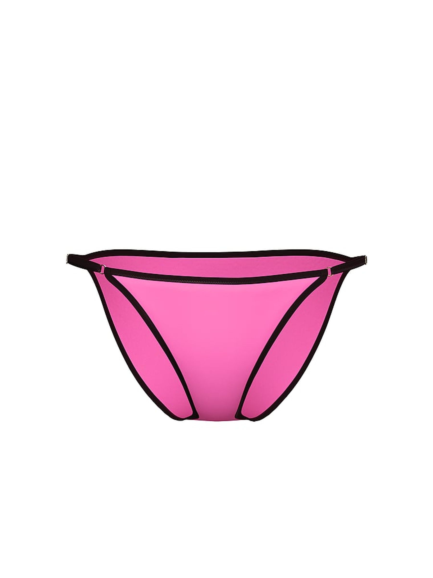 Ultra Pink Scuba String Bikini Bottoms - Image 3 of 3