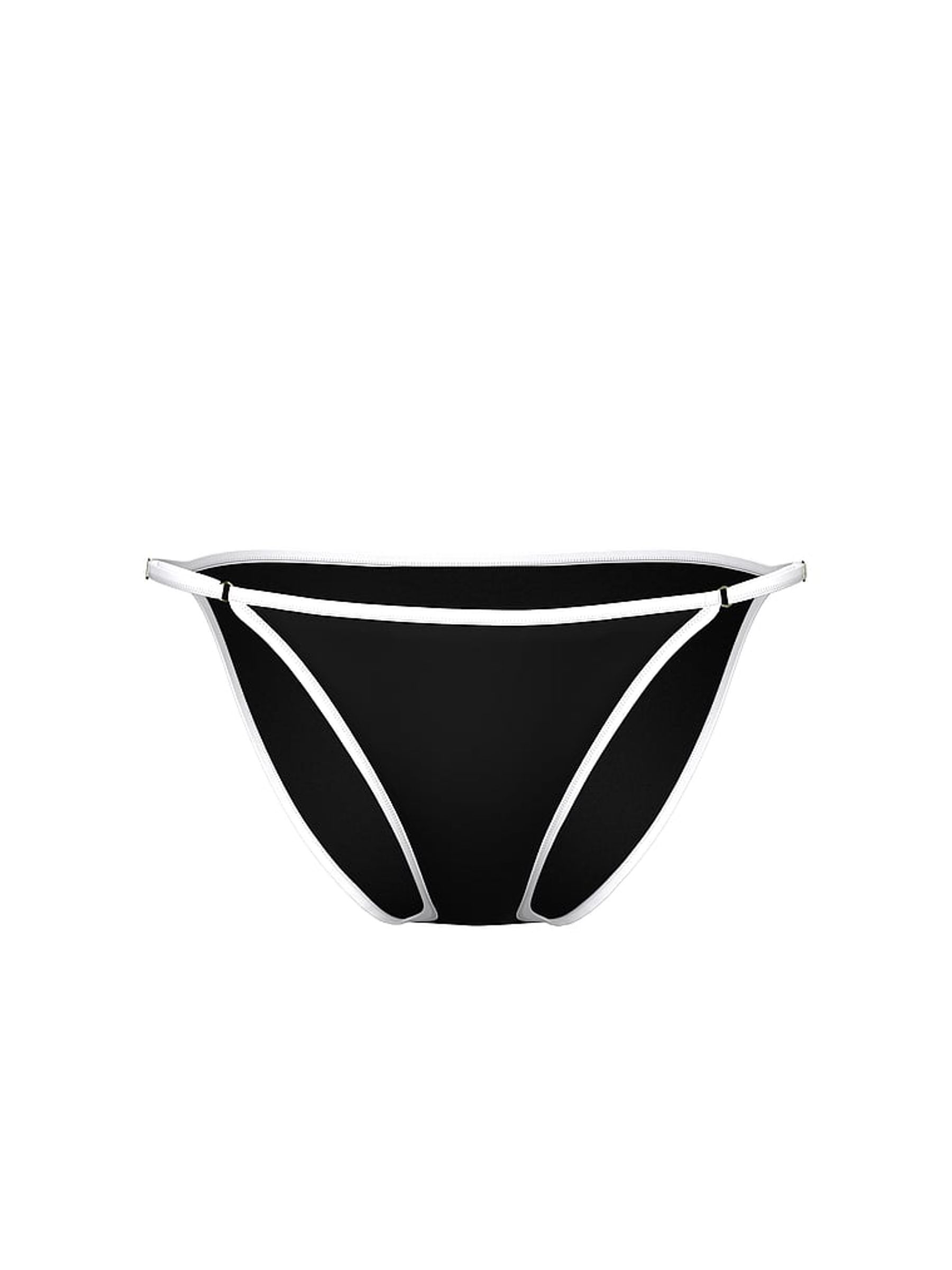 Pure Black Scuba String Bikini Bottoms - Image 3 of 3