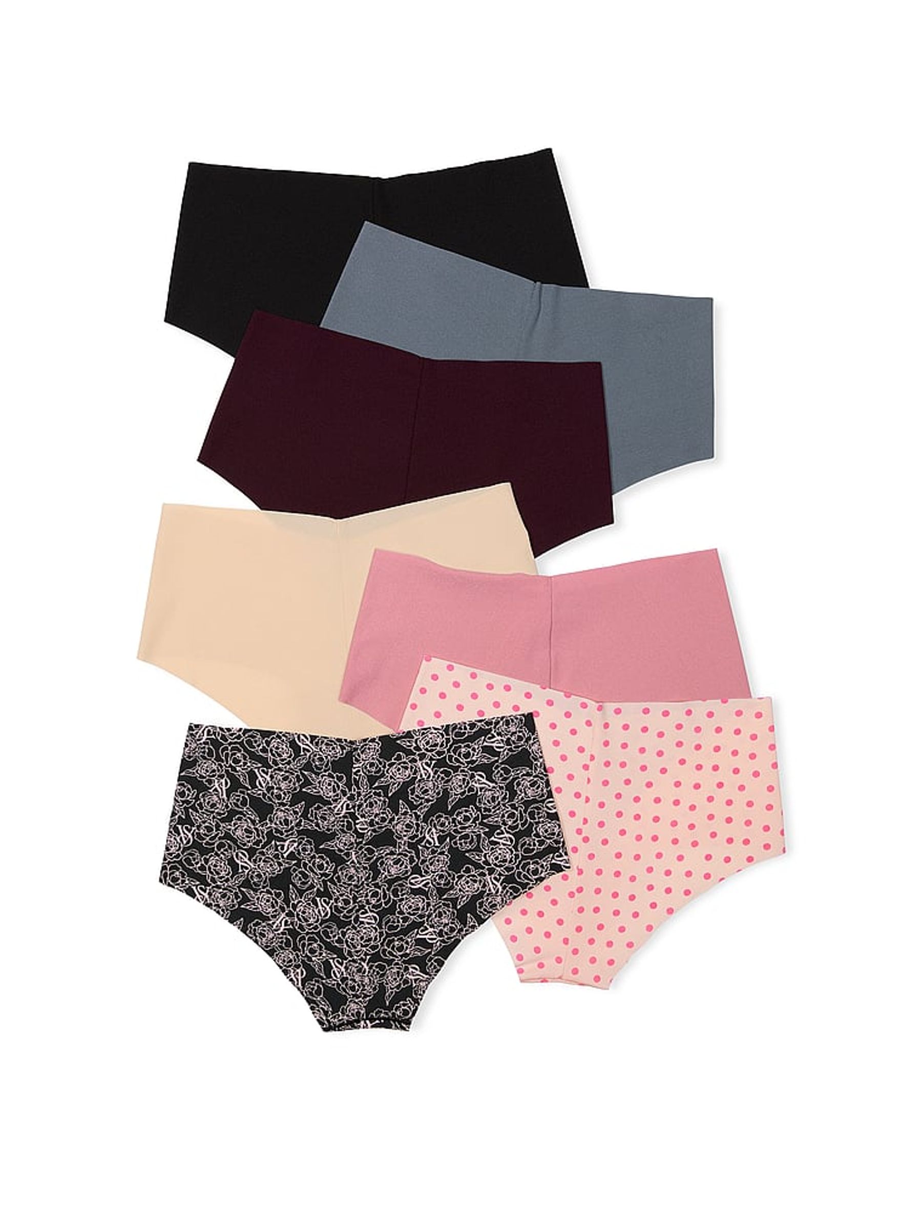 Nude/White/Pink/Grey/Black Cheeky 7 Pack Knickers - Image 2 of 2