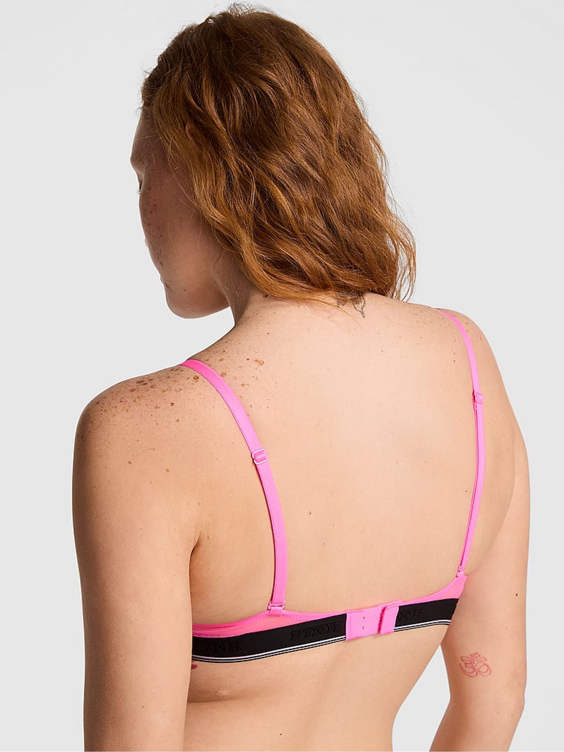 Radiant Rose Pink Super Push Up Mesh Bra - Image 2 of 2