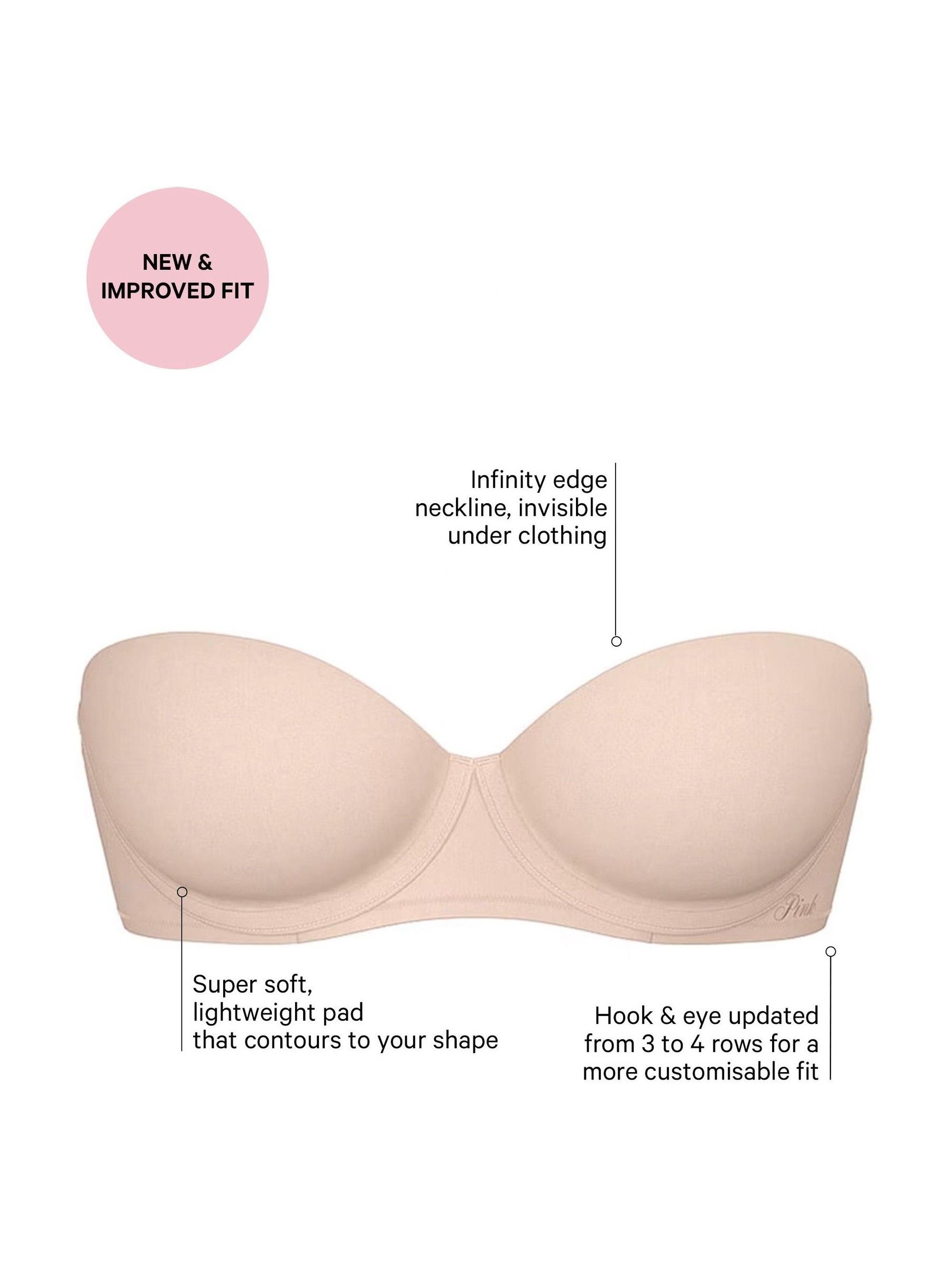Marzipan Nude Strapless Multiway Bra - Image 4 of 5