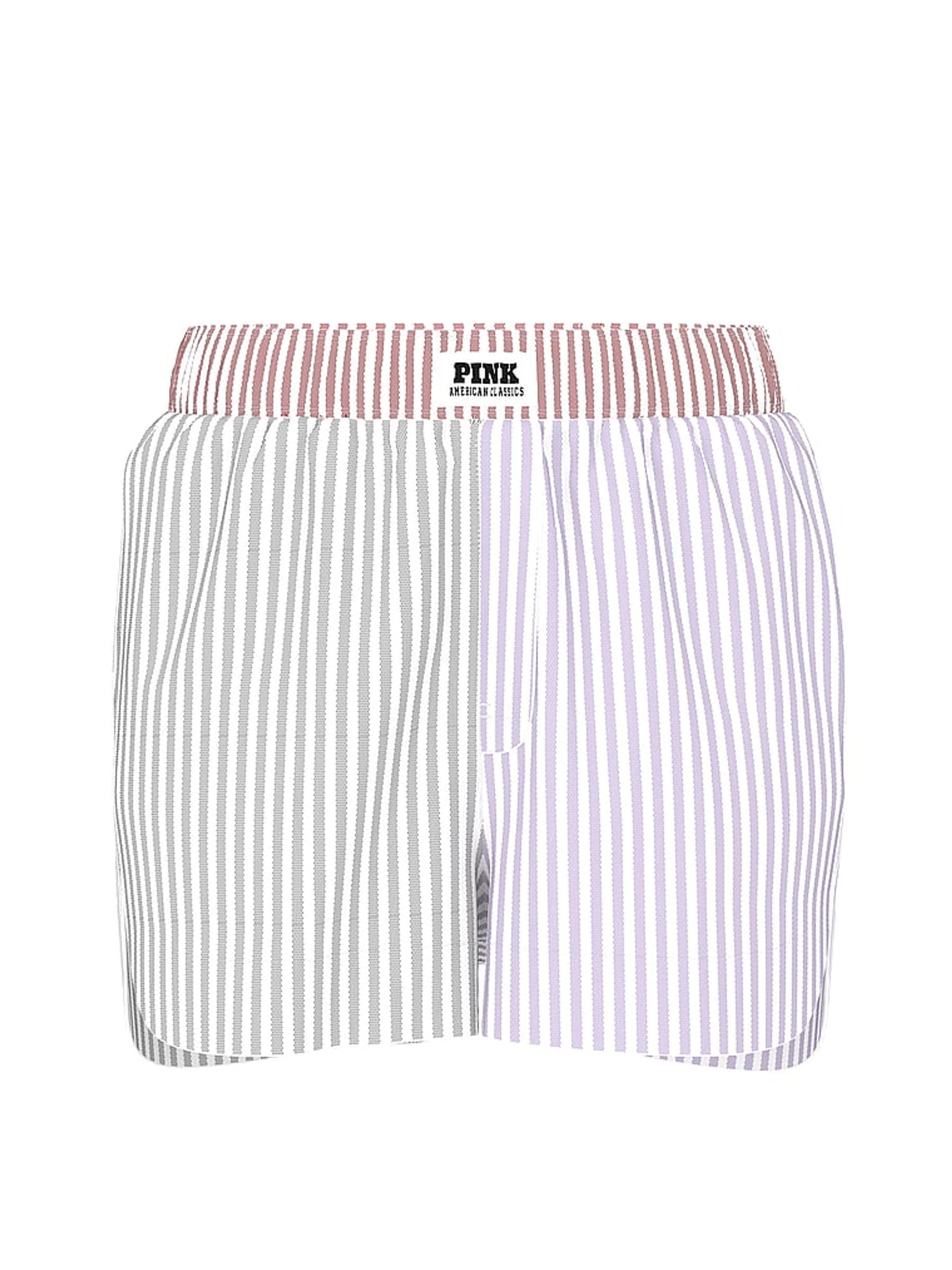Red and Blue Stripe Short Boyfriend Pyjama Bottoms - Image 3 of 3