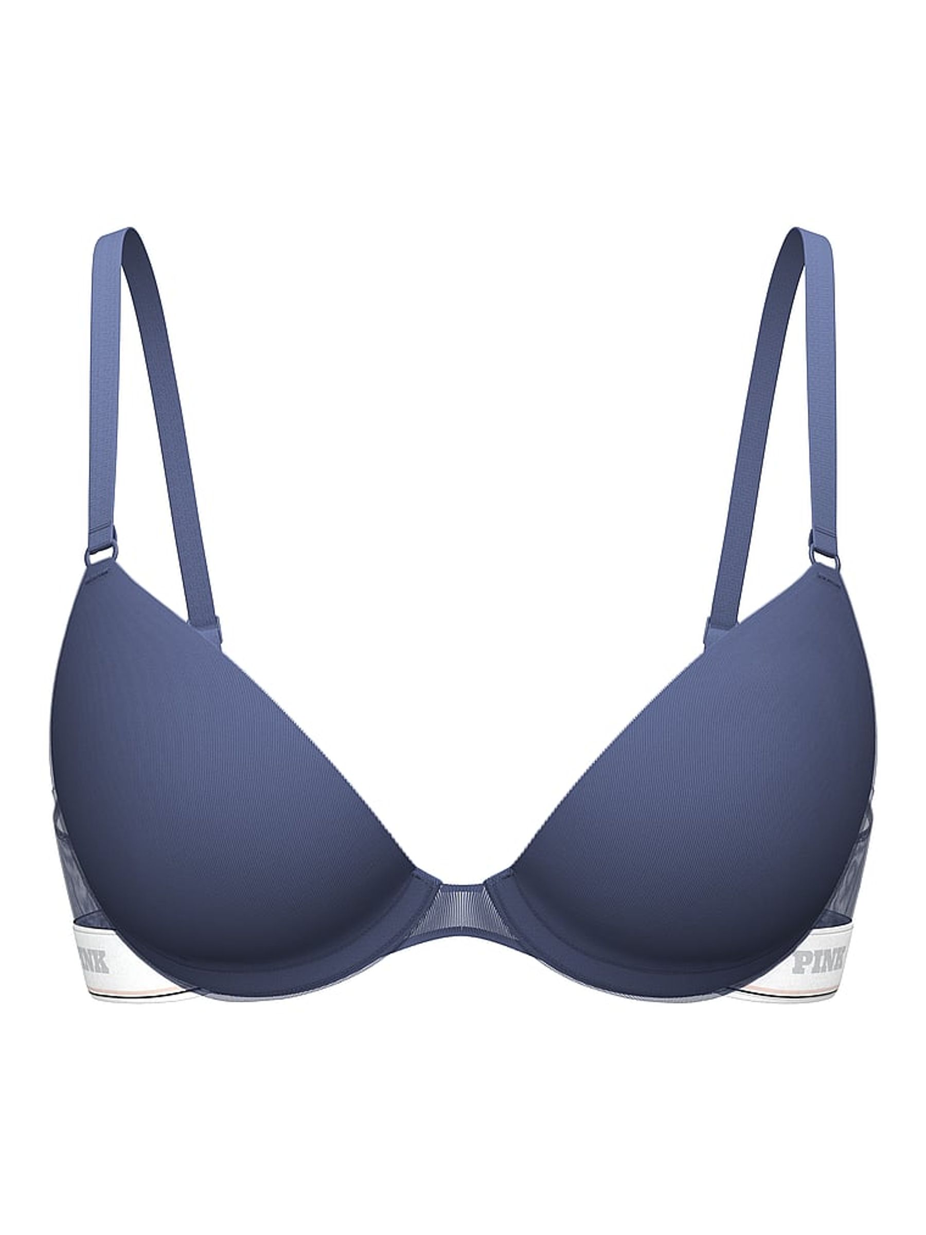 Dusty Iris Blue Super Push Up Mesh Bra - Image 3 of 4