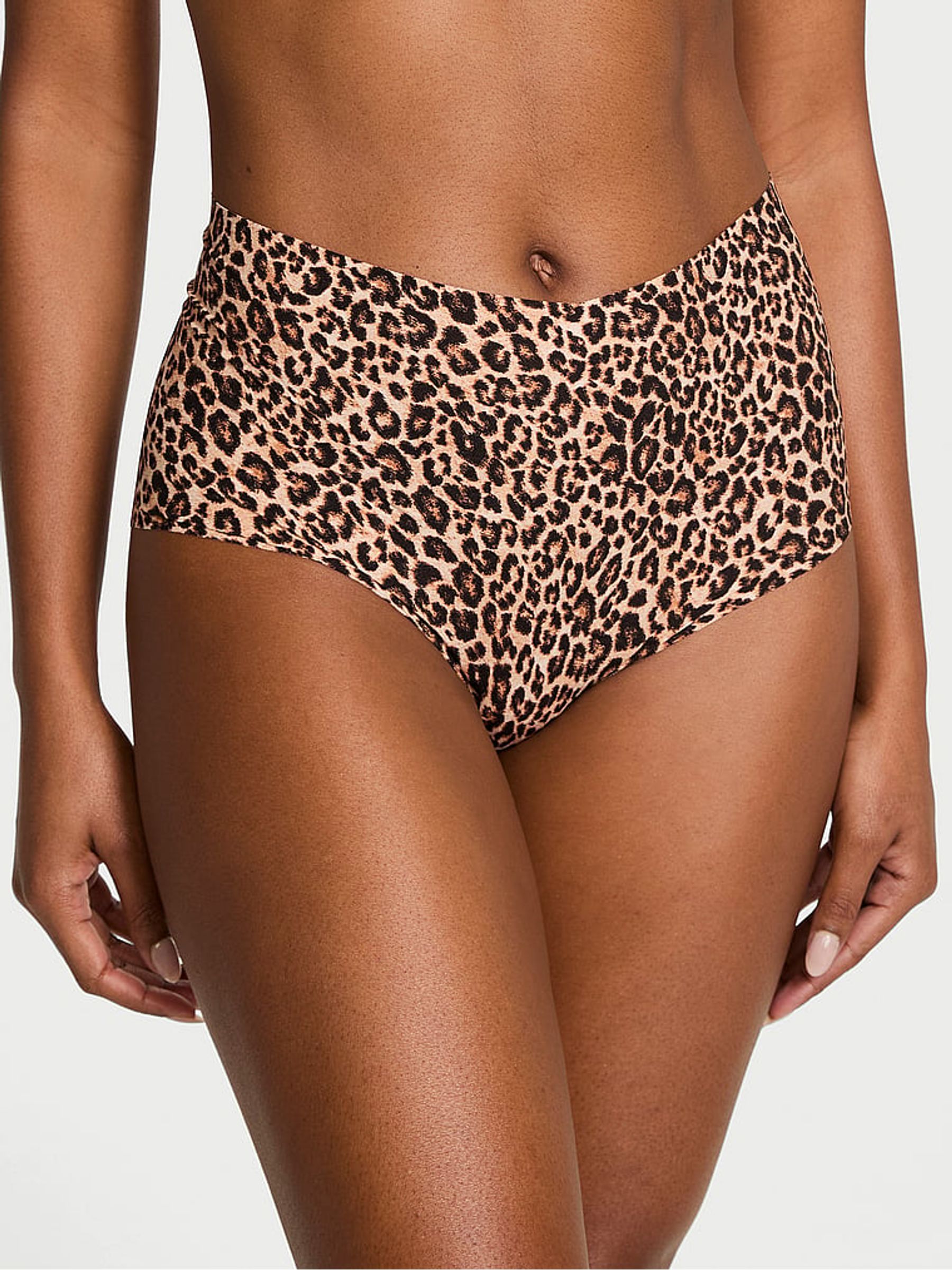 Leopard Brown Brief Knickers - Image 1 of 3