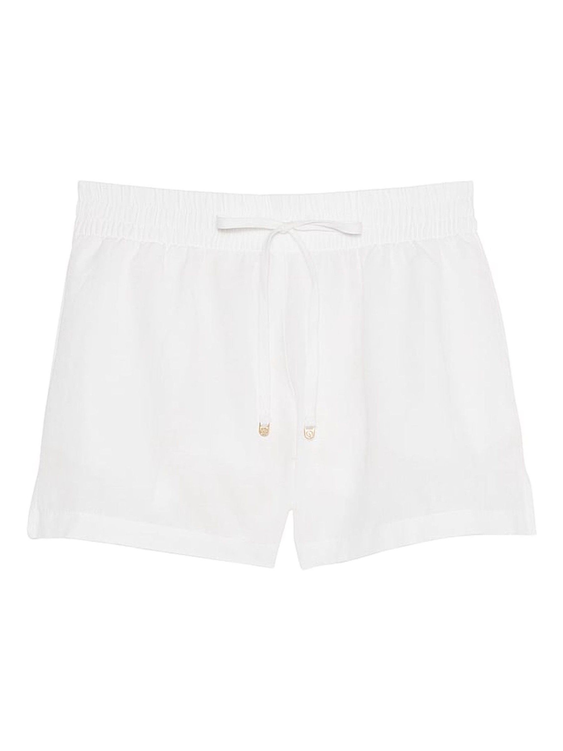 White Linen Cover Up Shorts - Image 3 of 3