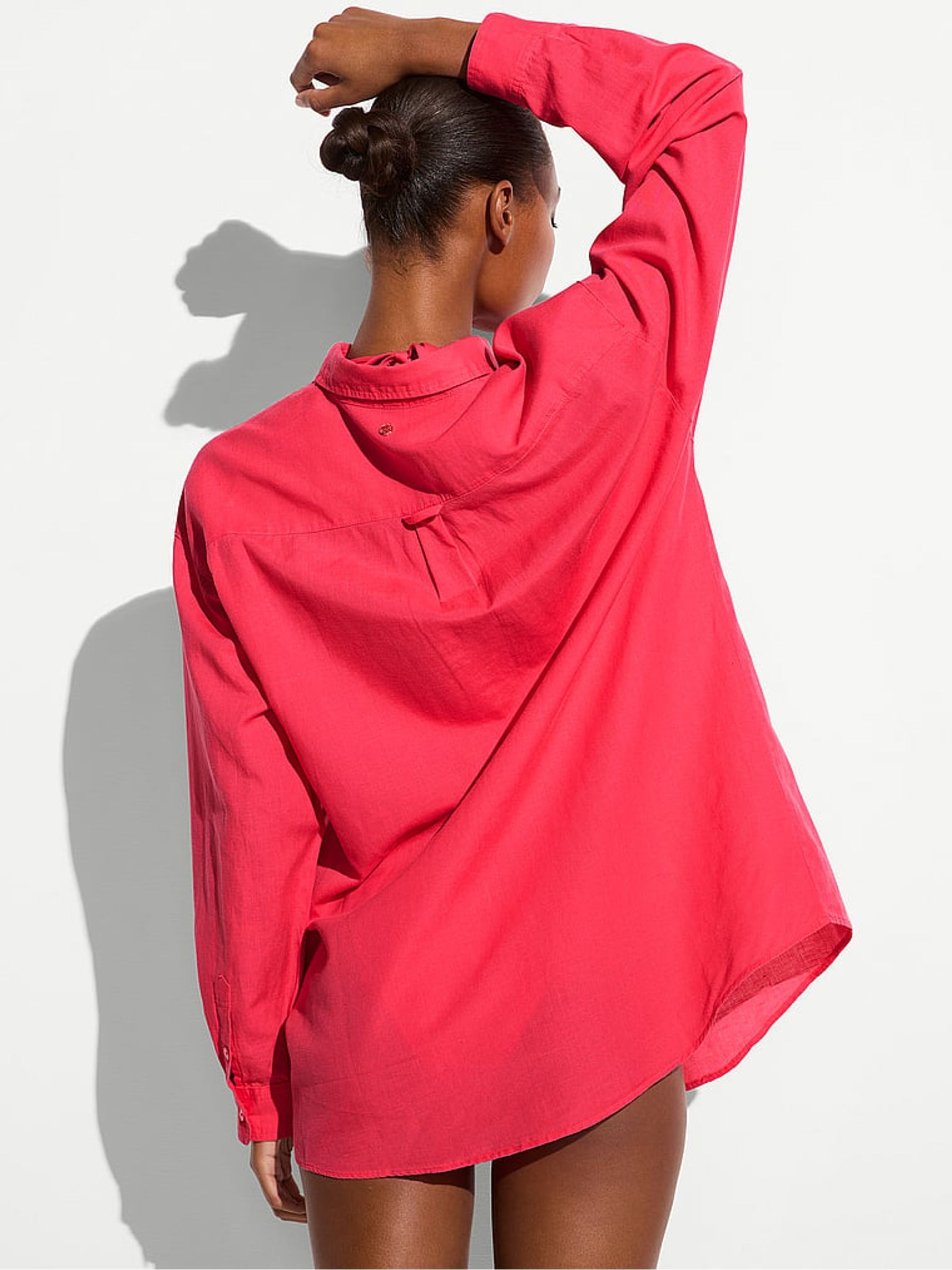 Pink Island Oversized Cover Up Shirt - Image 2 of 2