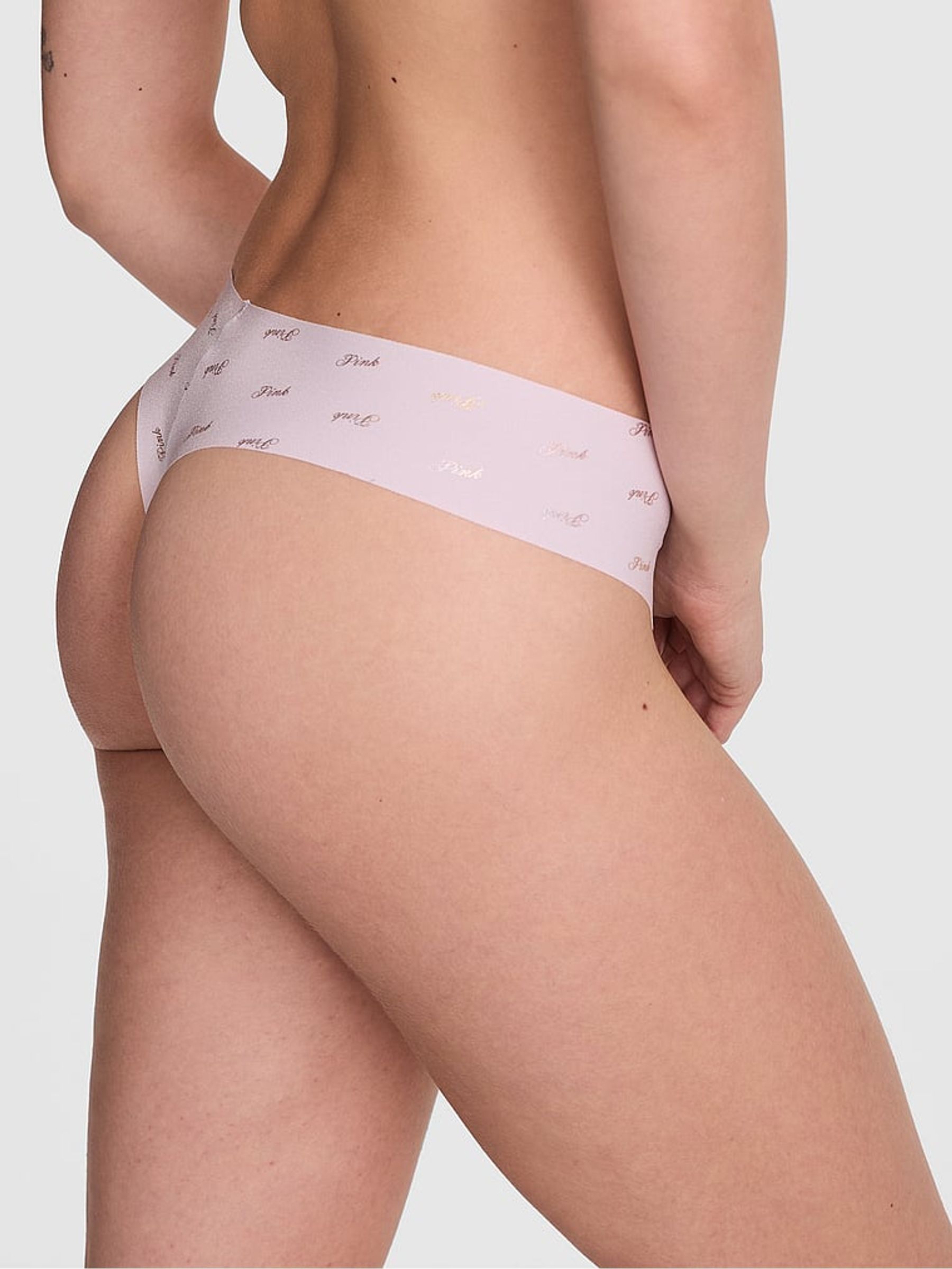 Purple Whisper Thong Knickers - Image 2 of 2