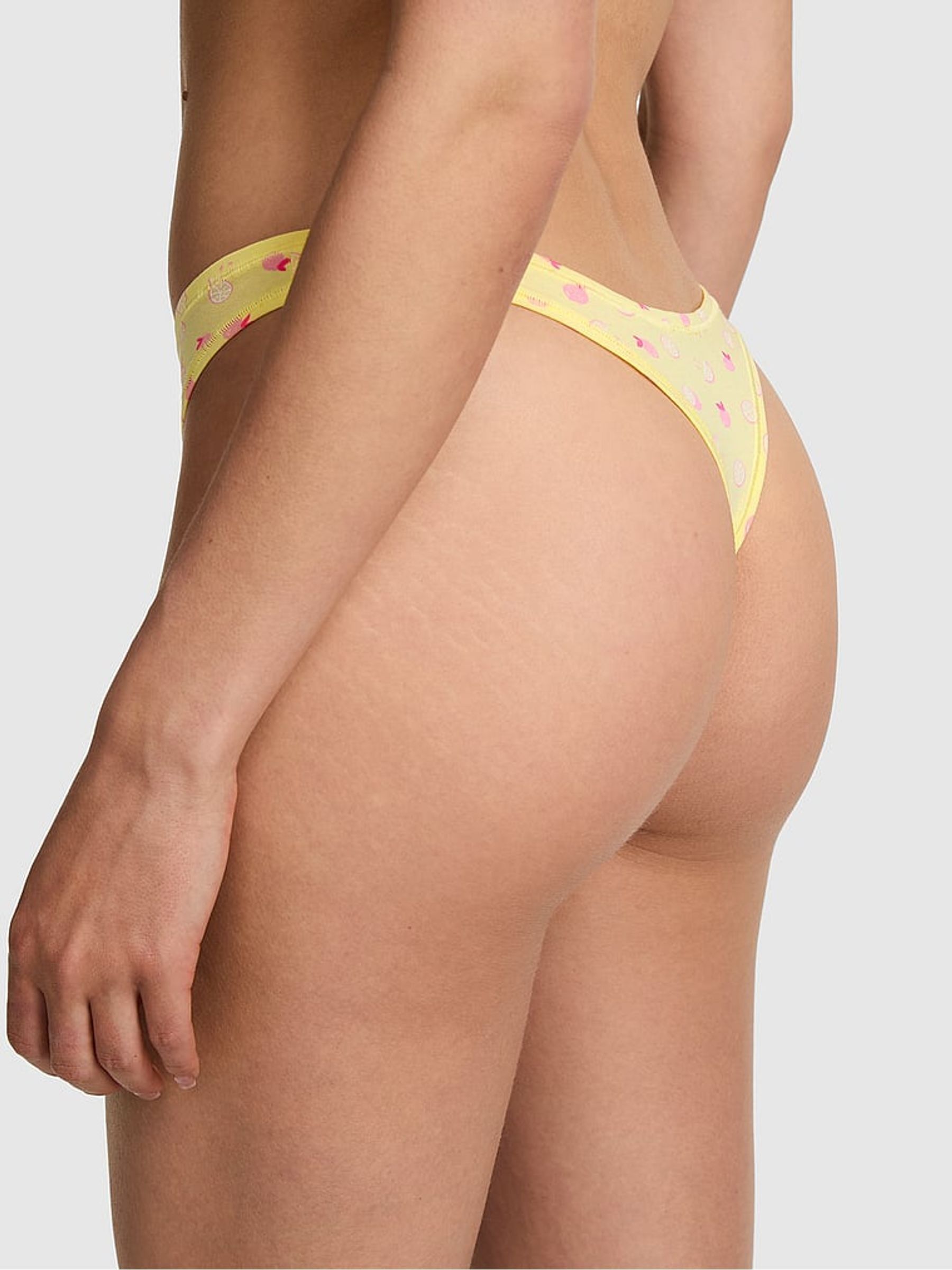 Mellow Yellow Fruit Thong Cotton Knickers - Image 2 of 2
