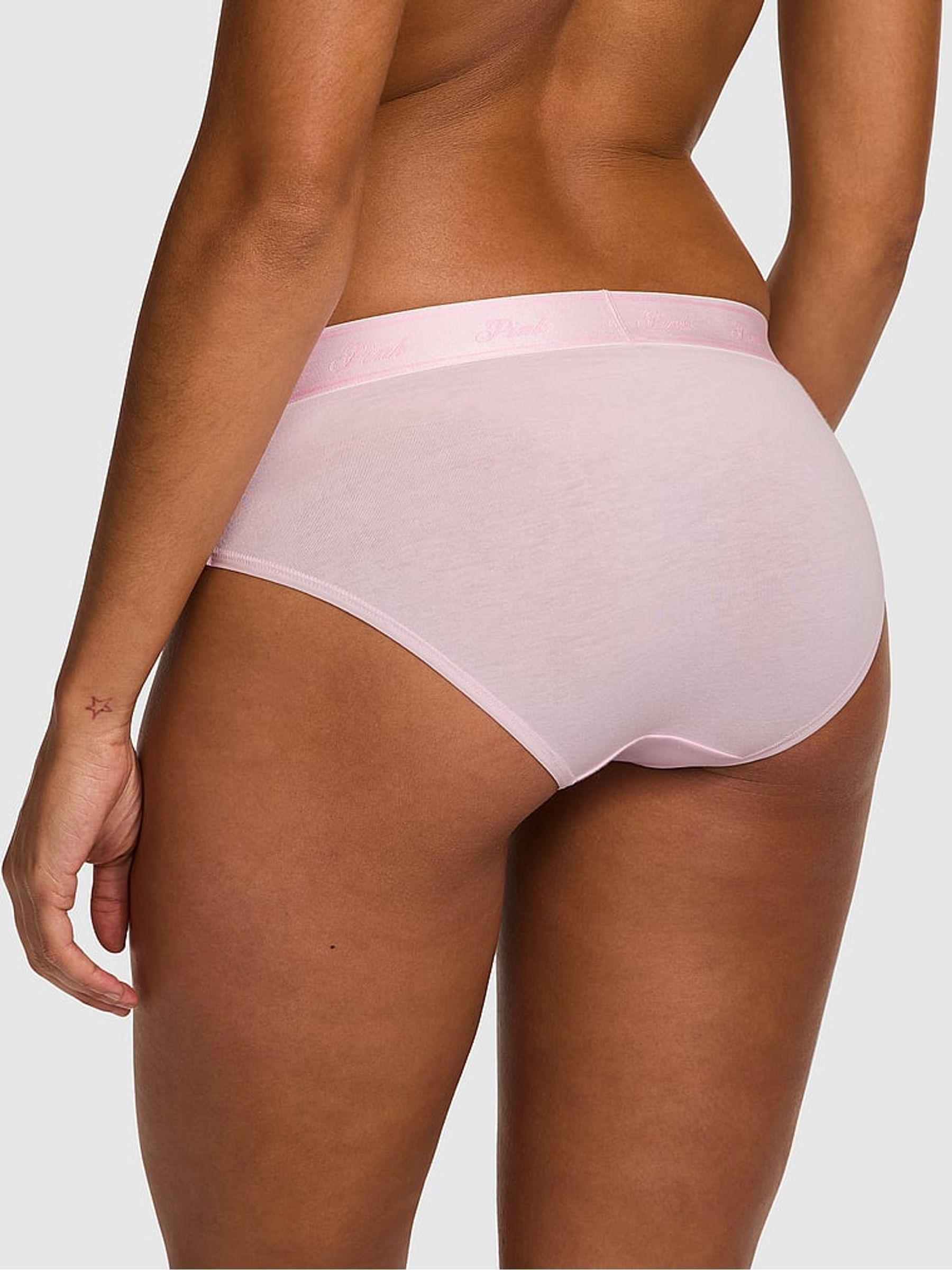 Pink Tulip Hipster Cotton Logo Knickers - Image 2 of 2