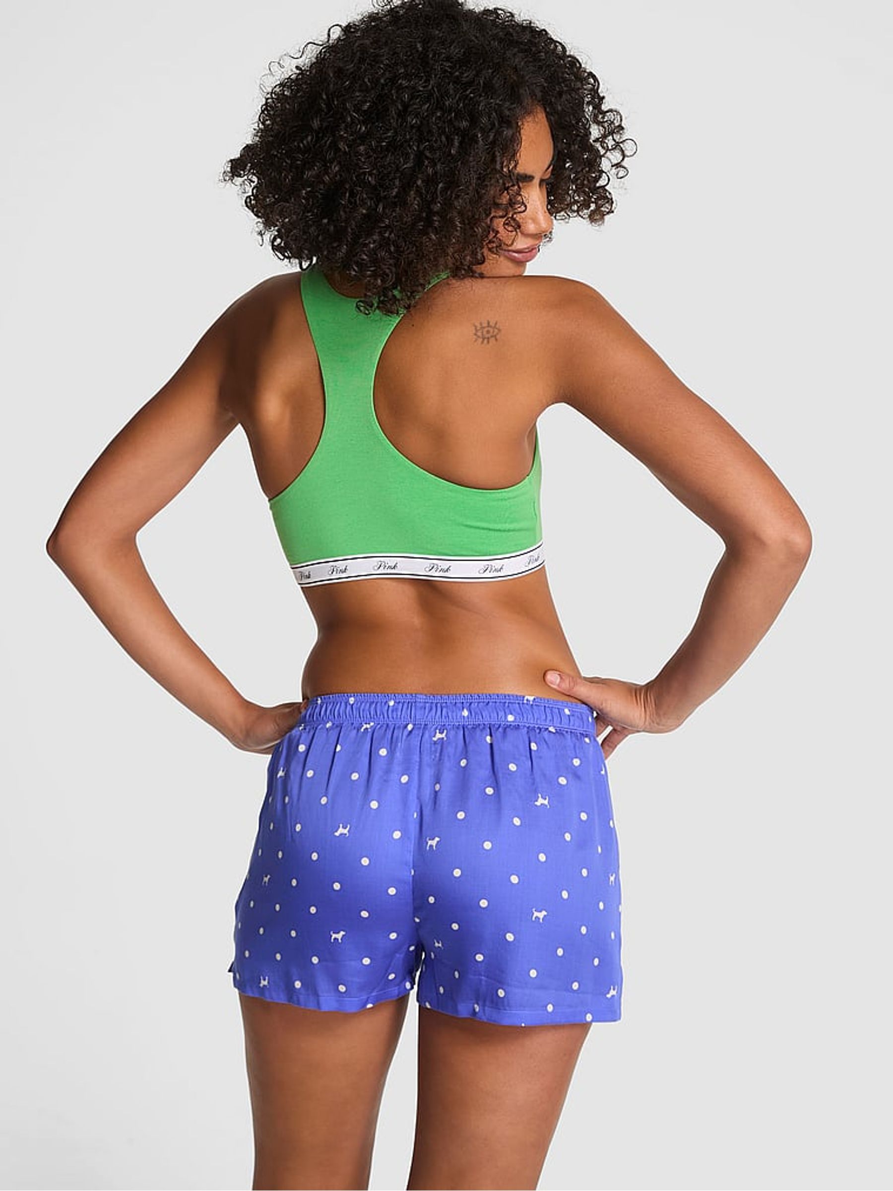 Marine Blue Dots Short Pyjama Bottoms - Image 2 of 2