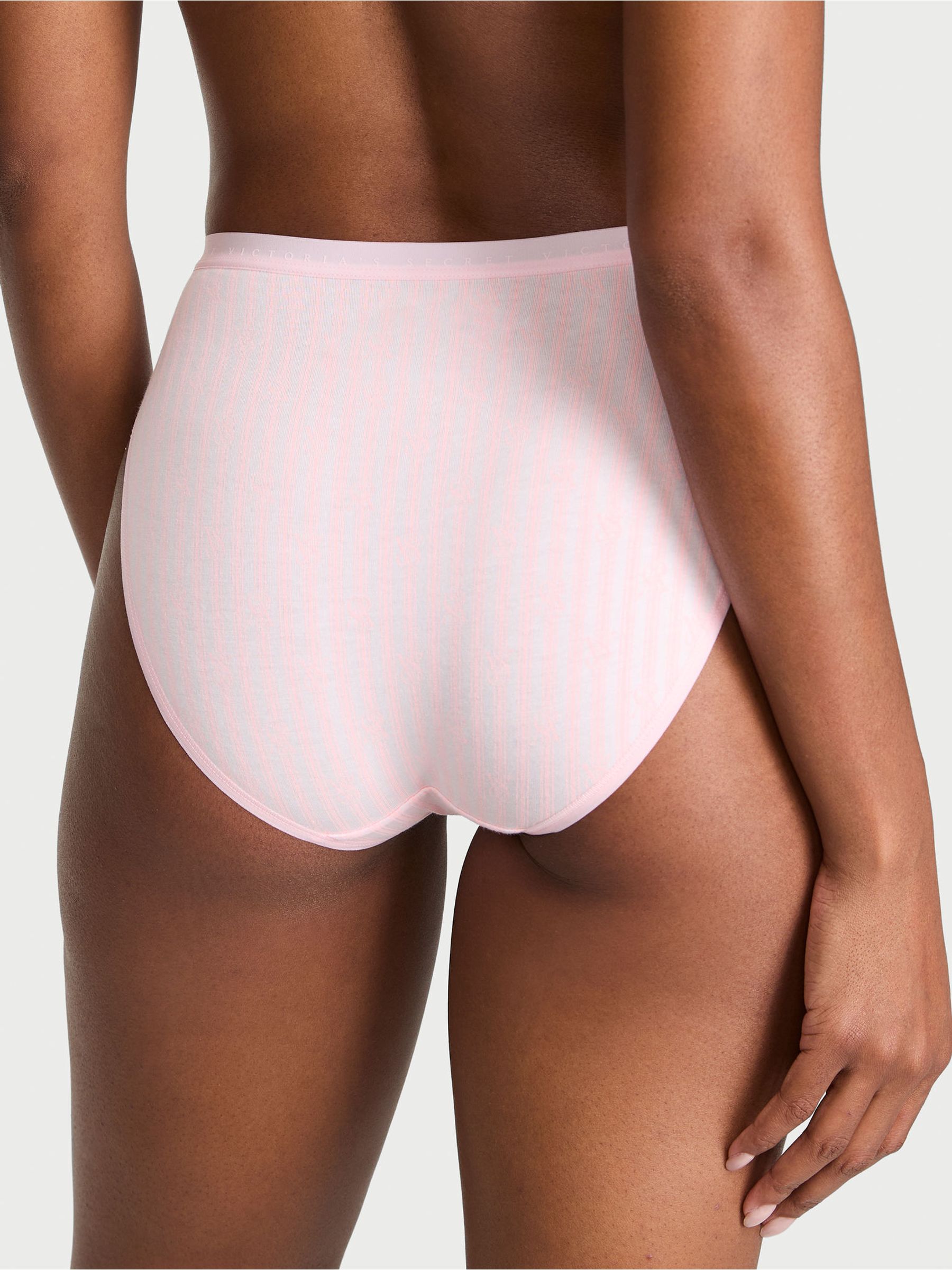Pretty Blossom Lock Up Pink Stripe Brief Knickers - Image 2 of 3