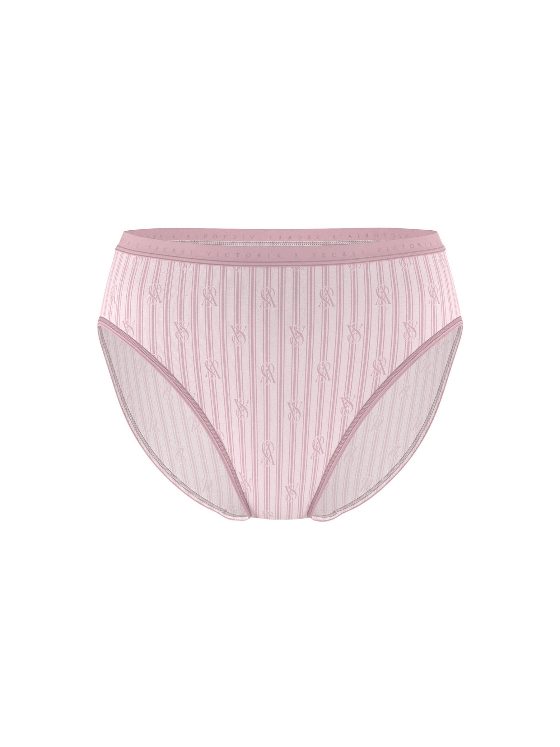 Pretty Blossom Lock Up Pink Stripe Brief Knickers - Image 3 of 3