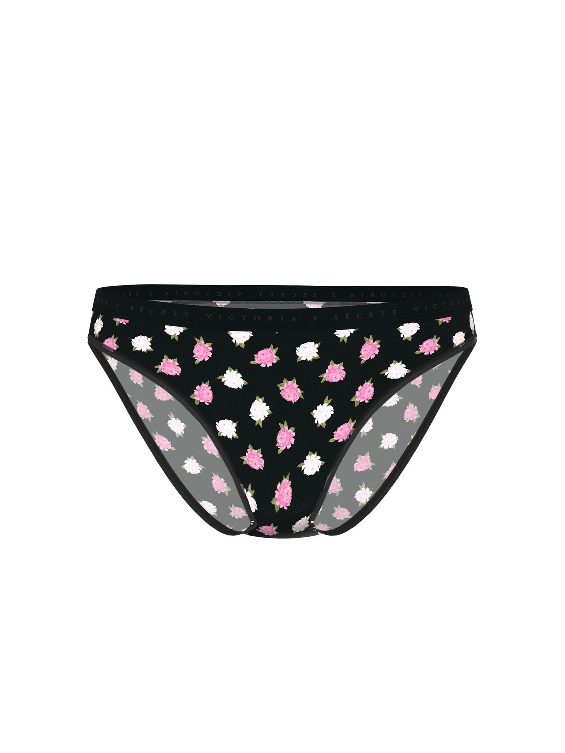 Black Floral Bikini Knickers - Image 3 of 3