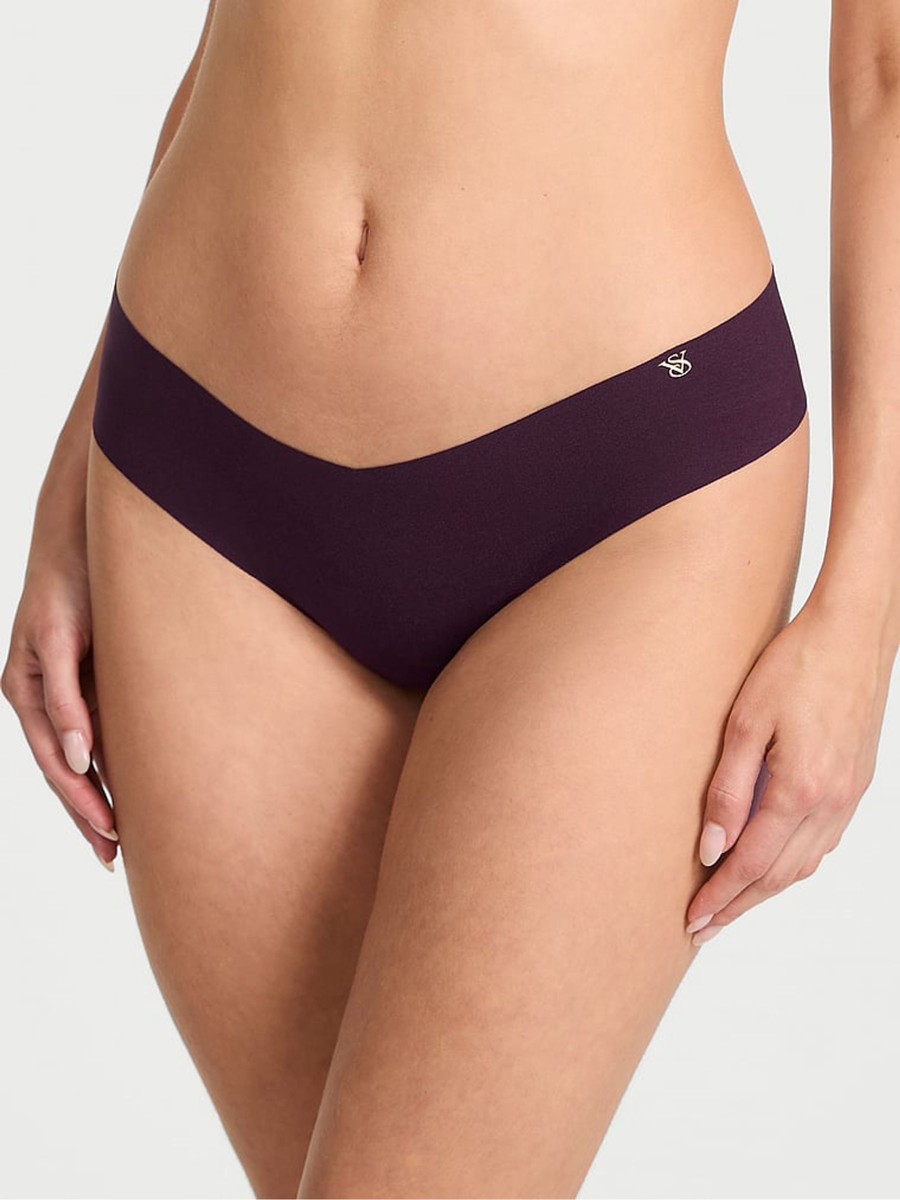 Winter Wine Red Thong Knickers - Image 1 of 3