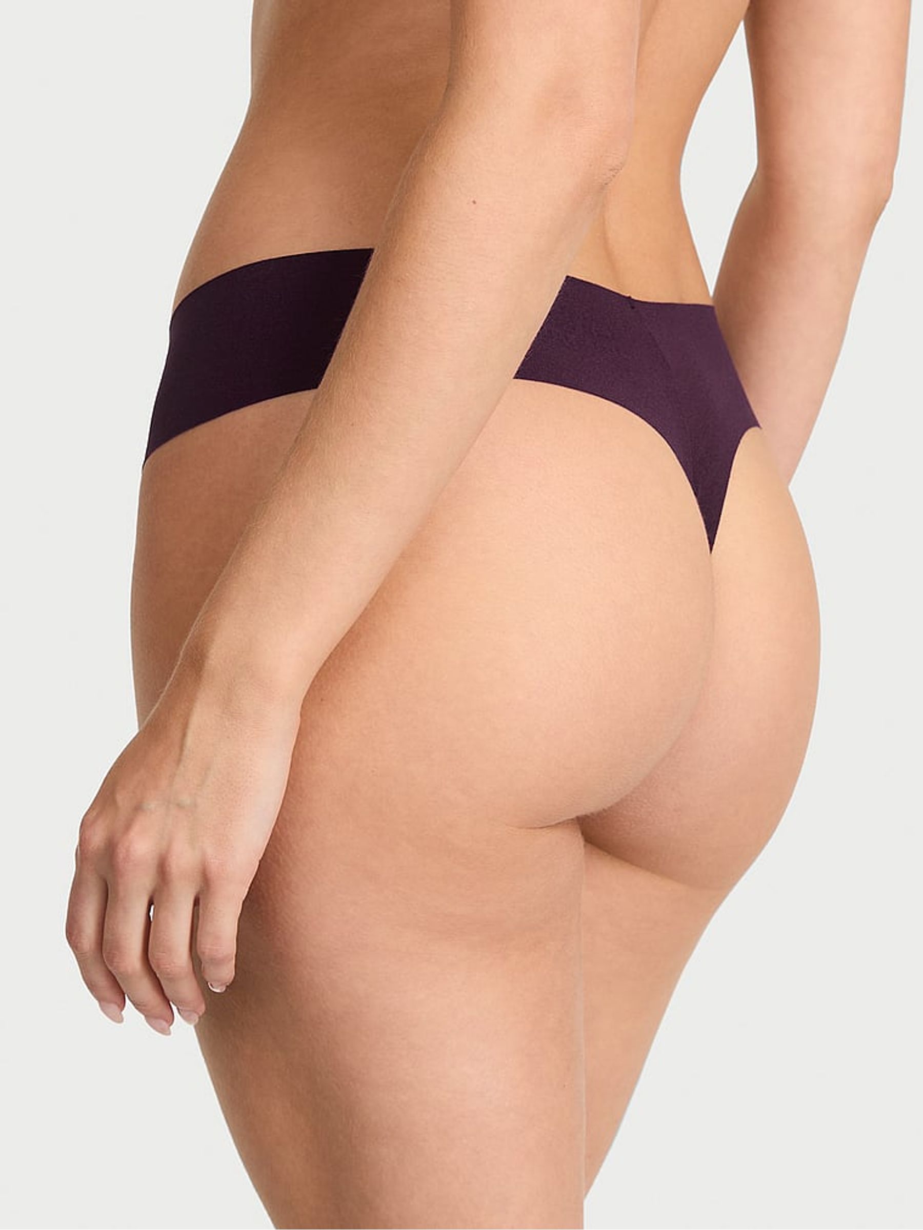 Winter Wine Red Thong Knickers - Image 2 of 3