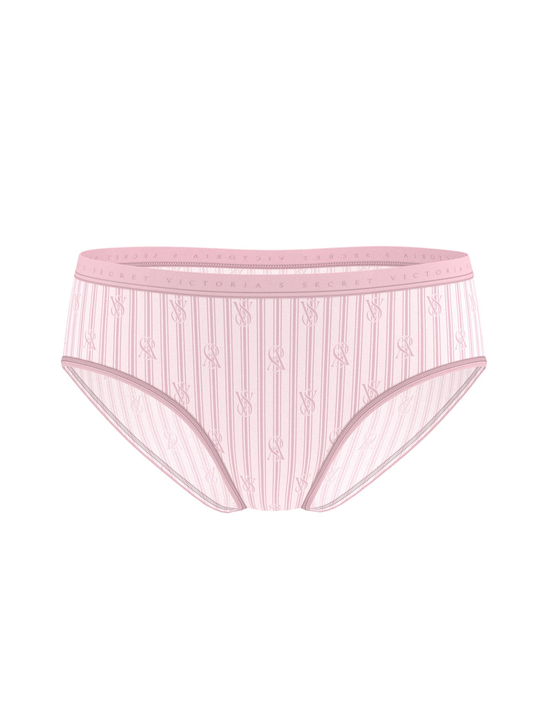 Pretty Blossom Lock Up Pink Stripe Hipster Knickers - Image 3 of 3