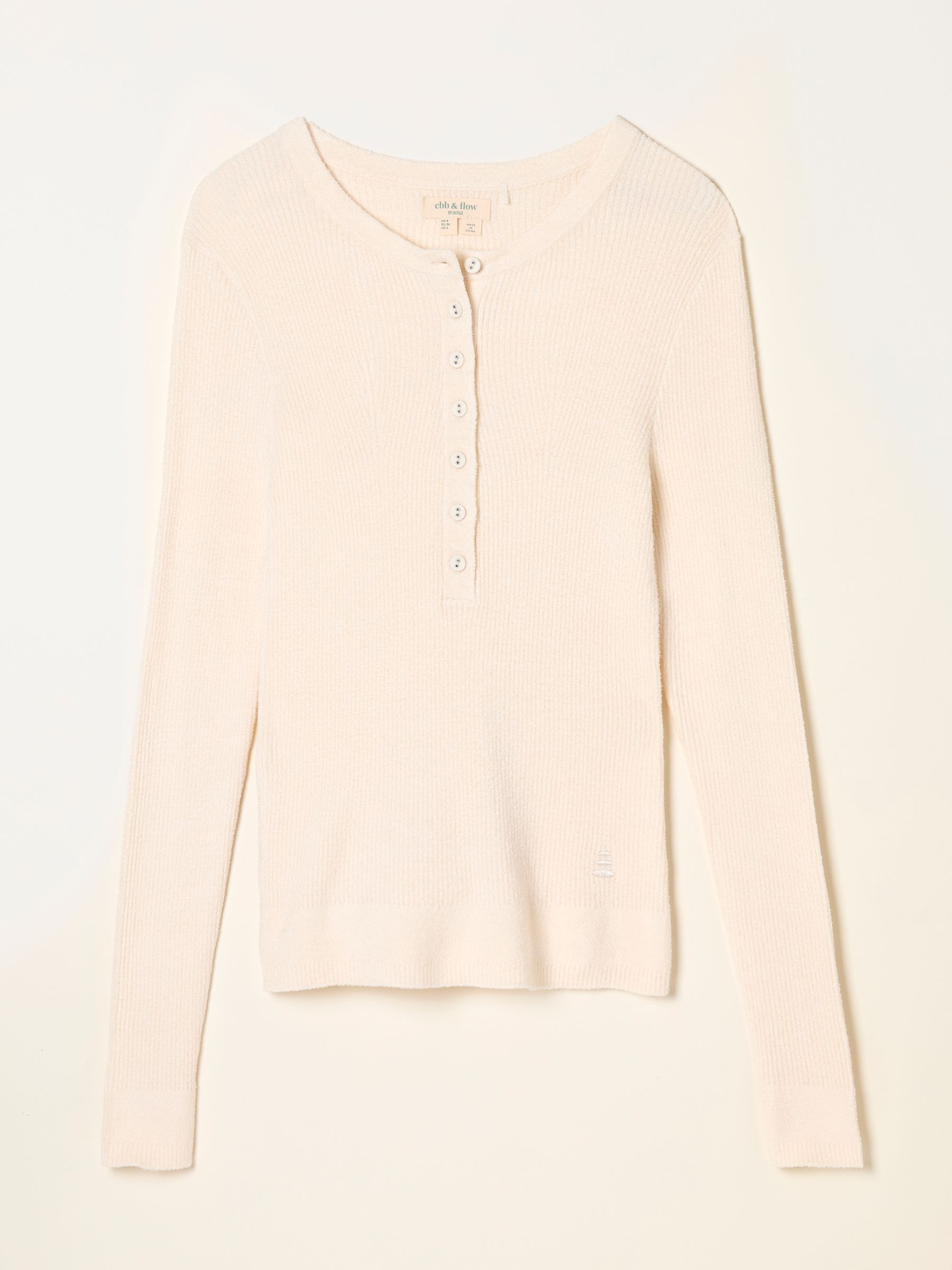 Nils Ivory Knitted Rib Top - Image 6 of 6 Nils Ivory Knitted Rib Top - Image 6 of 6