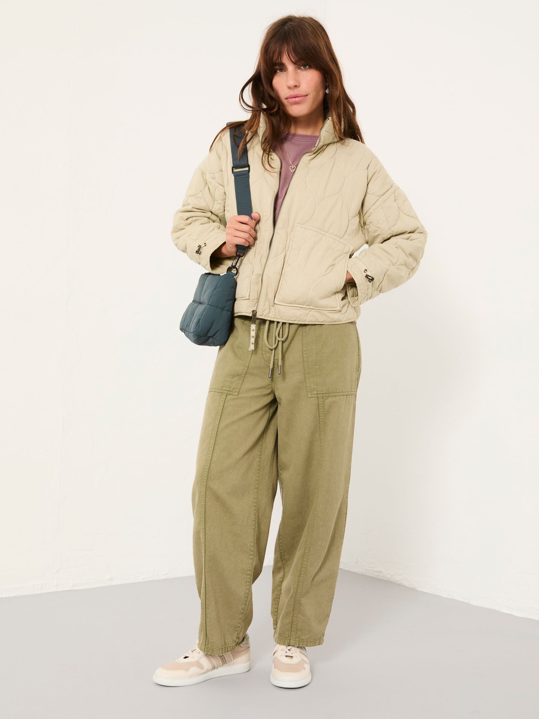 Maja Light Green Quilted Jacket - Image 2 of 6