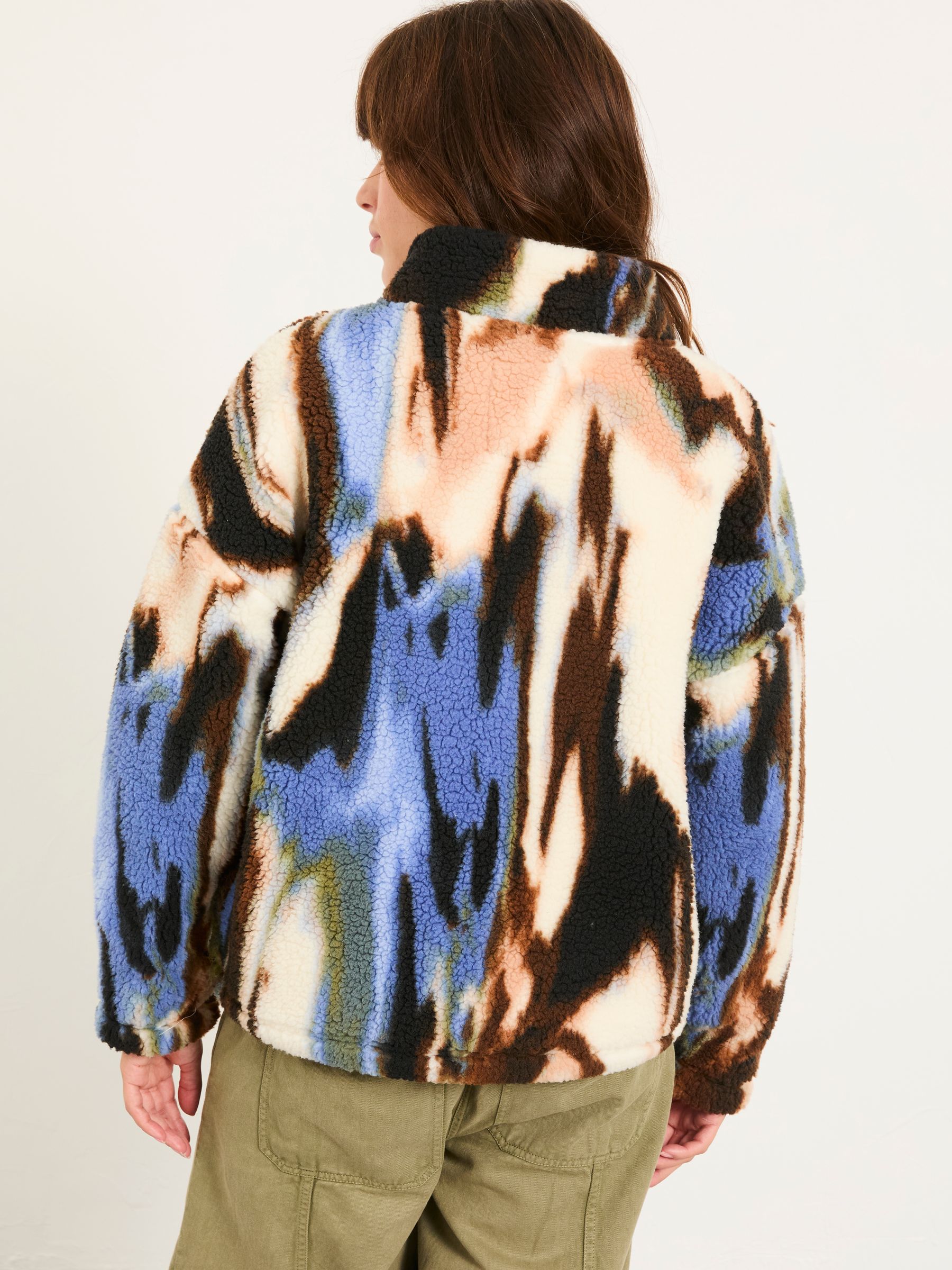 Raya Natural Printed Half Neck Fleece - Image 2 of 5