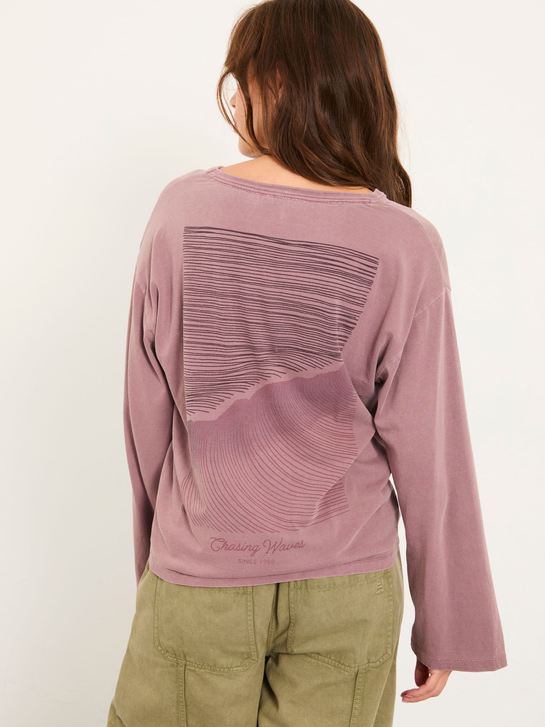 Frey Lilac Purple Long Sleeve Graphic T Shirt - Image 2 of 5