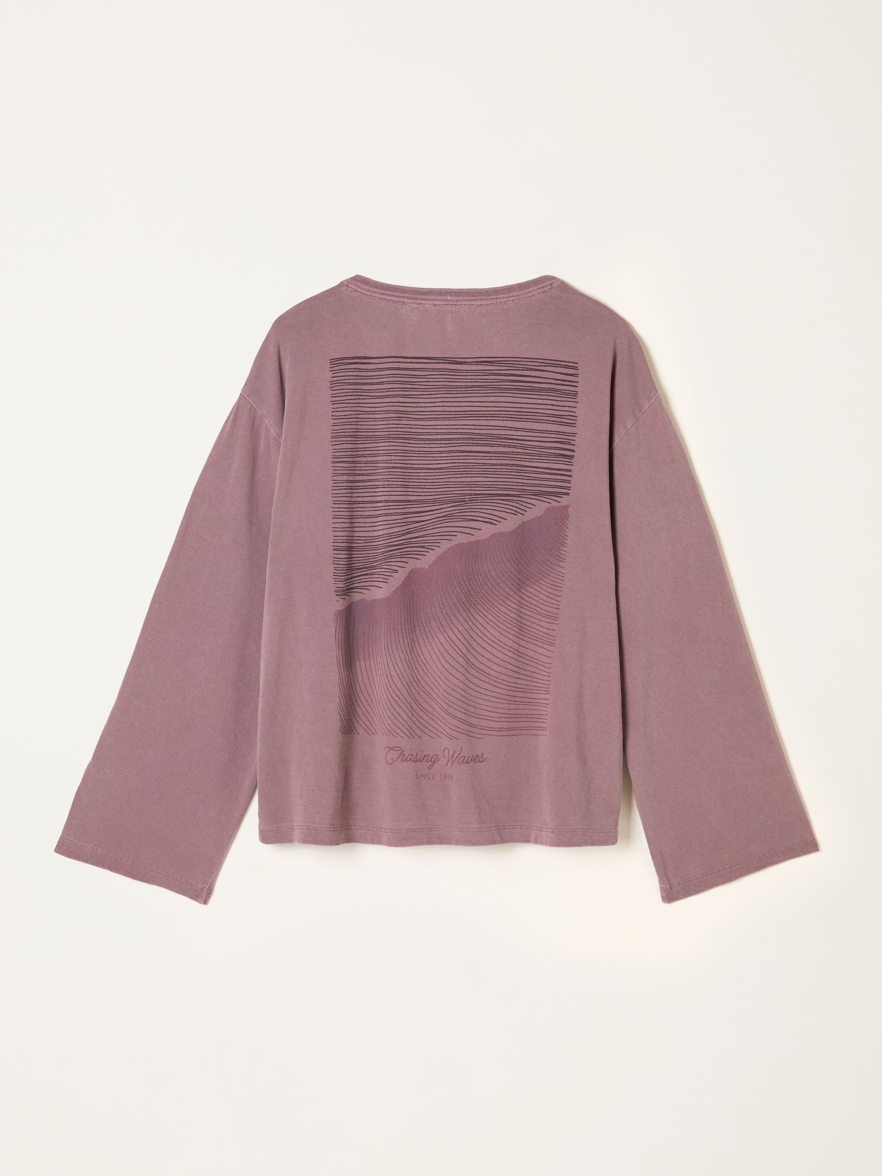 Frey Lilac Purple Long Sleeve Graphic T Shirt - Image 5 of 5