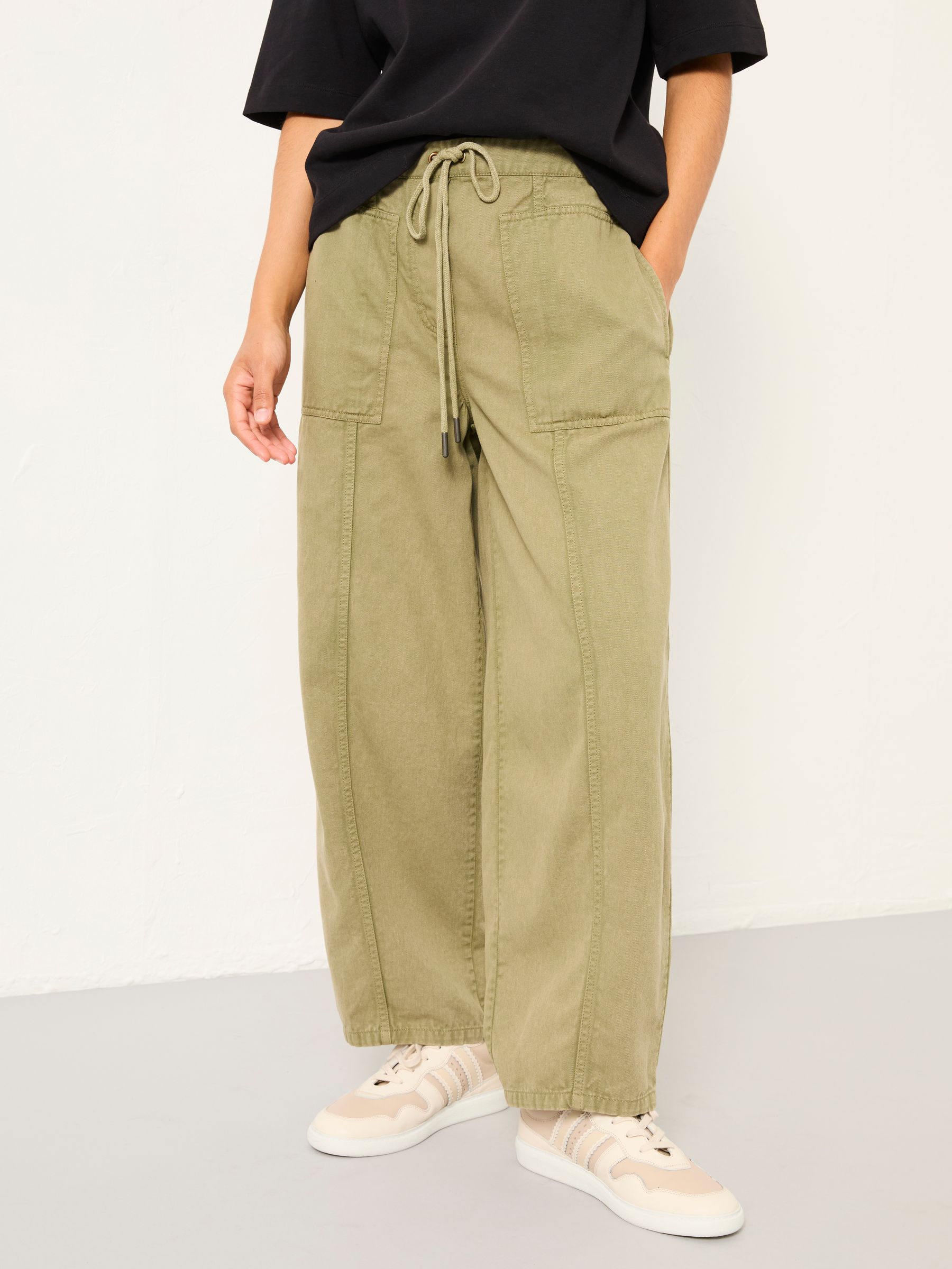 Alve Khaki Green Cargo Joggers - Image 1 of 6