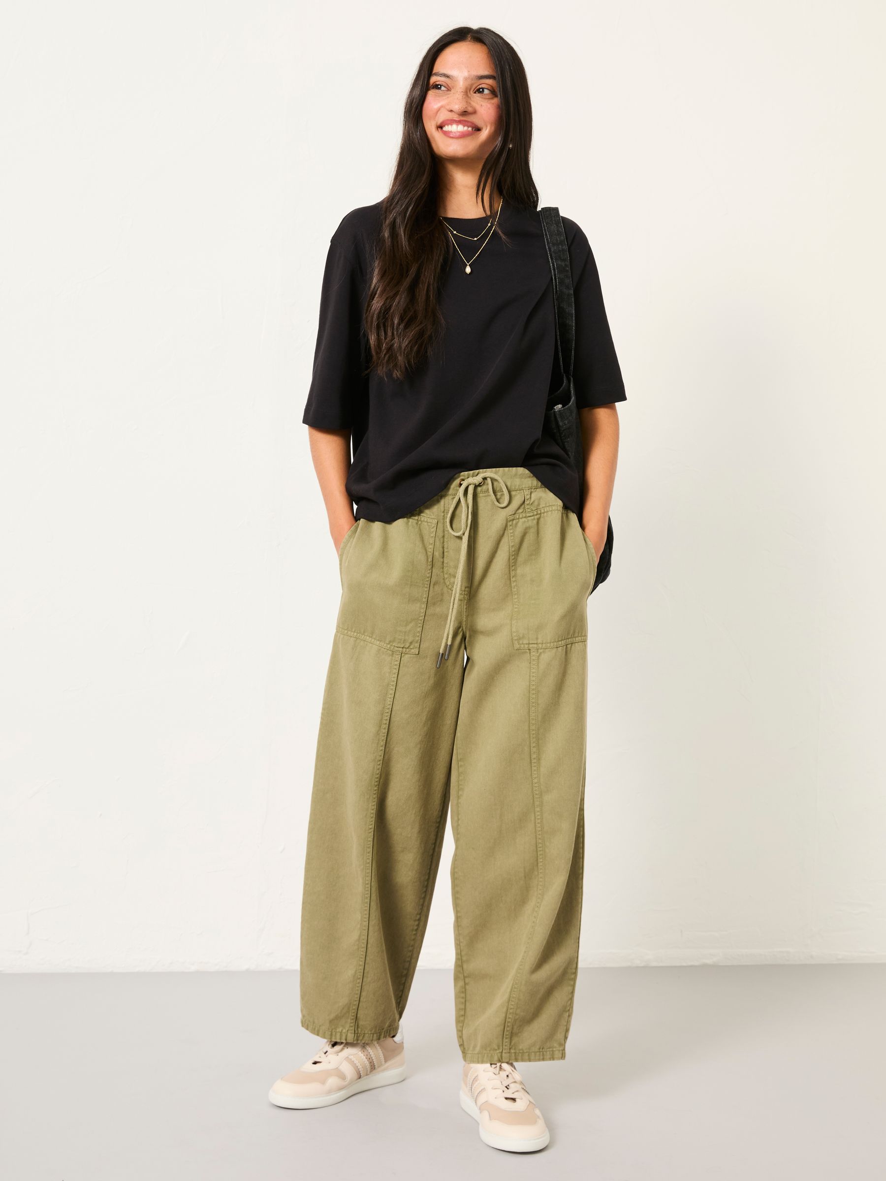 Alve Khaki Green Cargo Joggers - Image 5 of 6