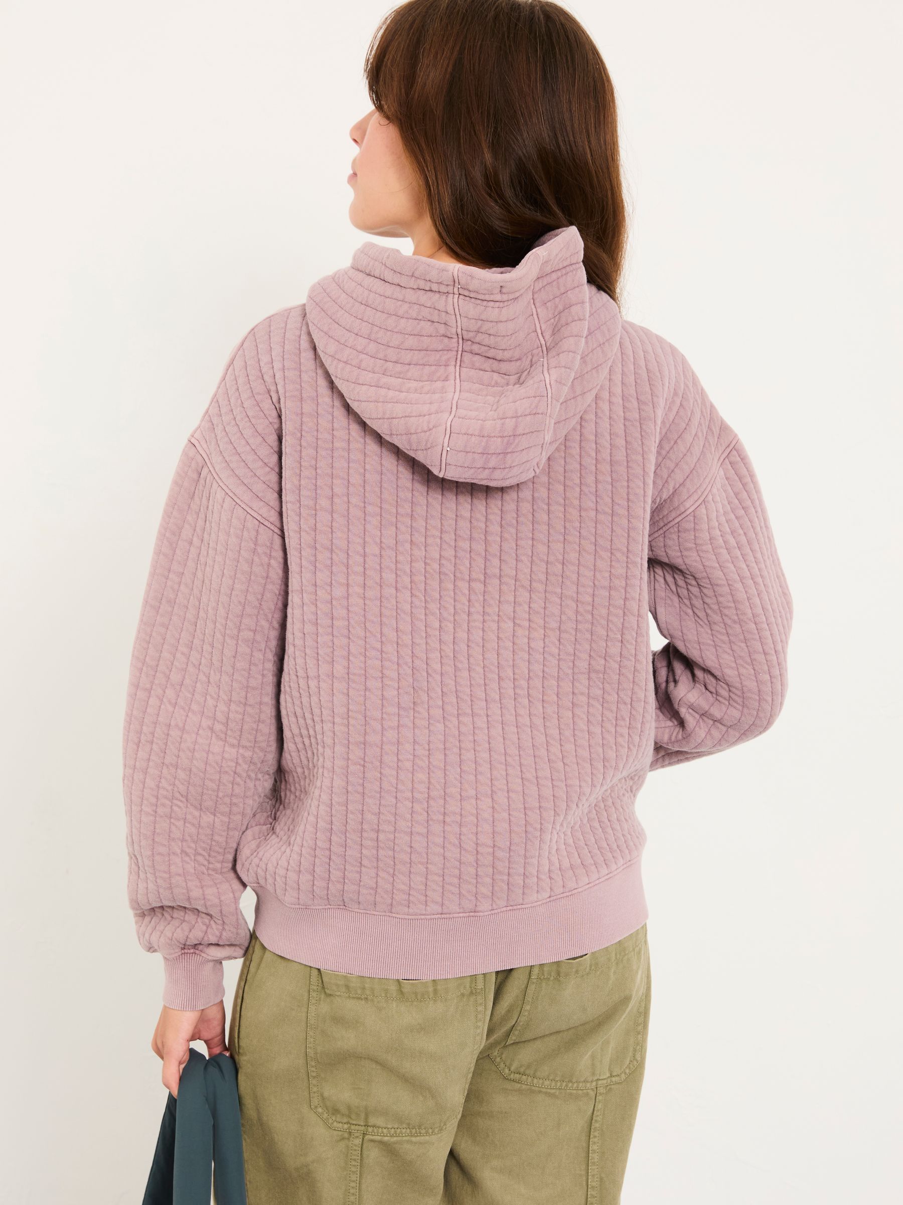 Elvy Lilac Purple Quilted Hoodie - Image 2 of 5