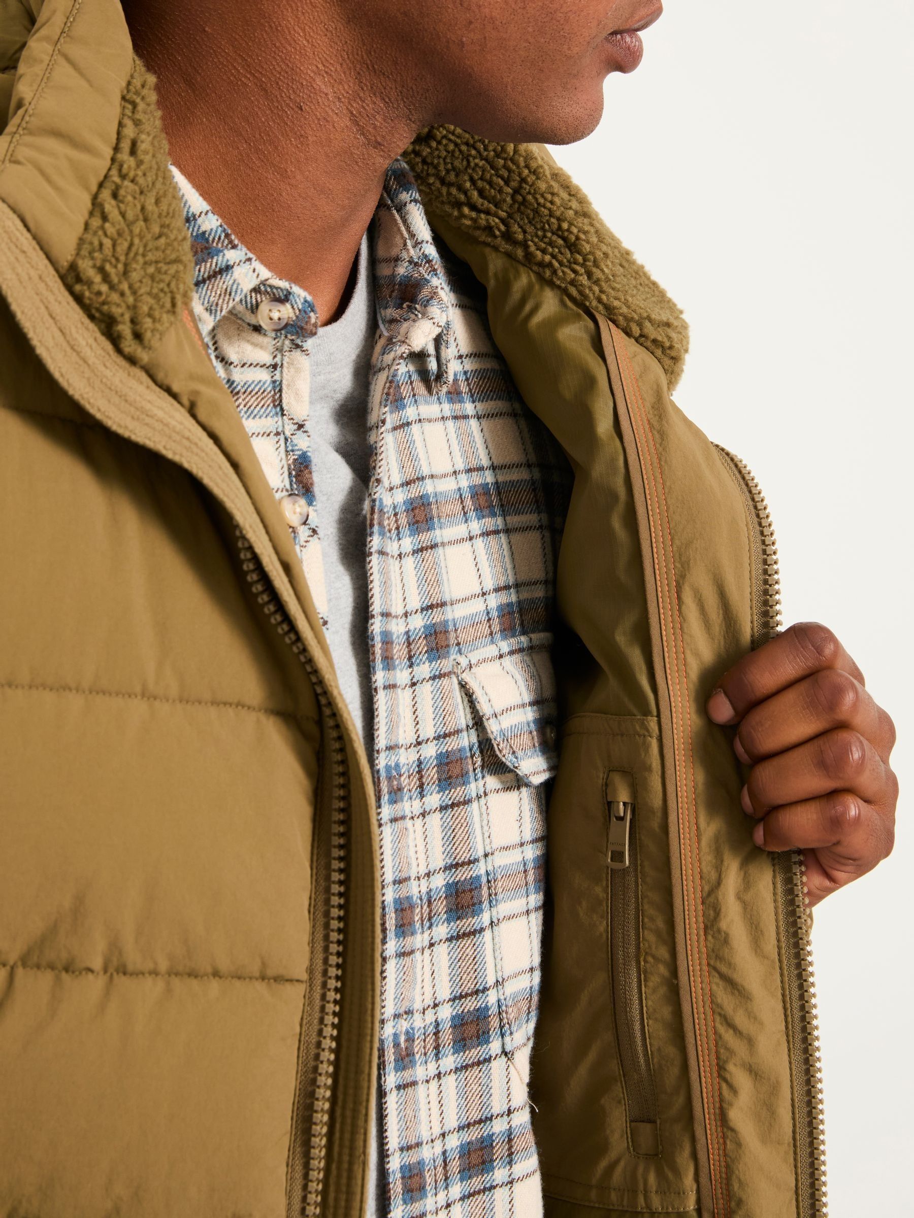 Winkworth Olive Green Hooded Puffer Jacket - Image 3 of 6
