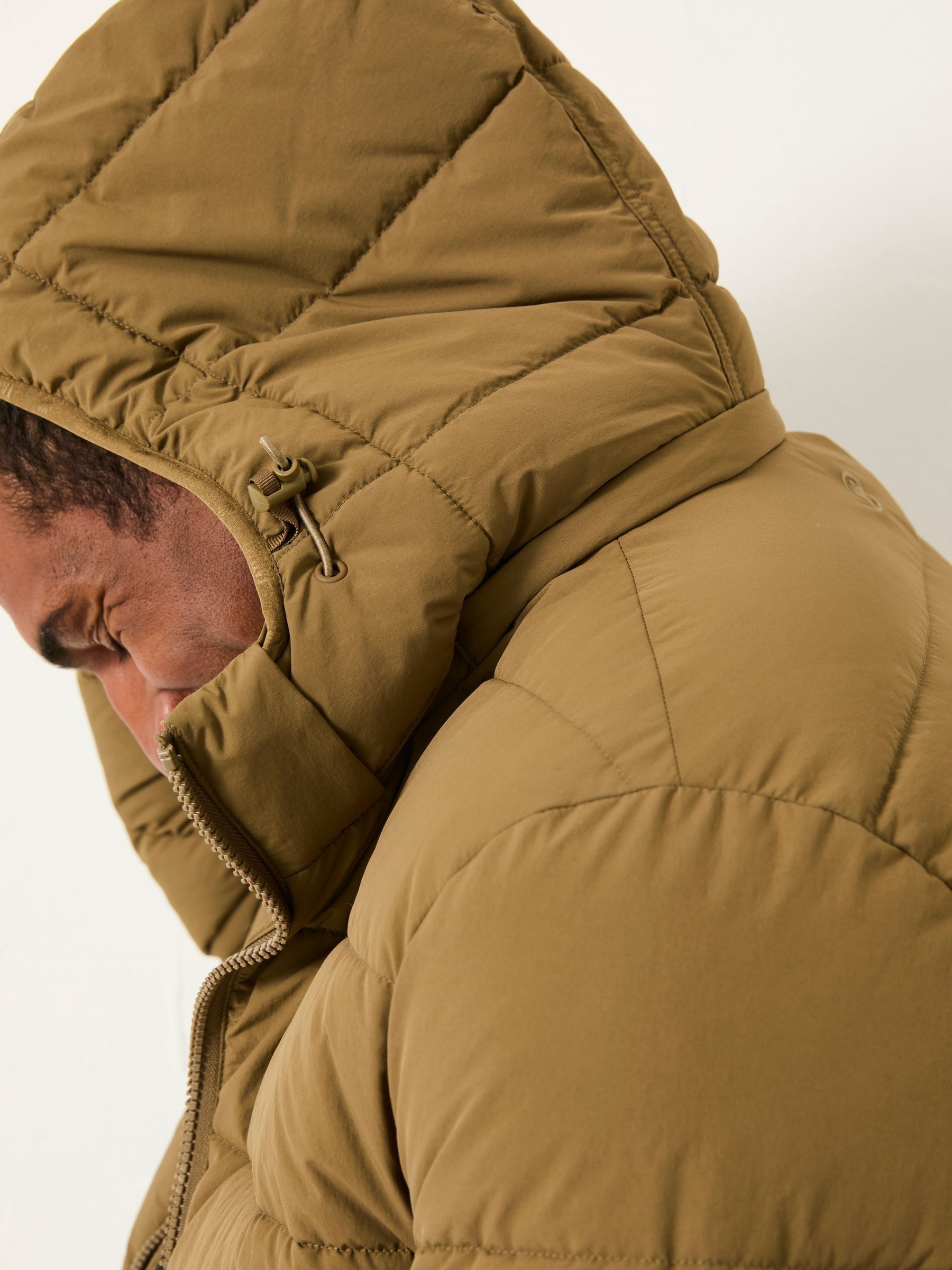Winkworth Olive Green Hooded Puffer Jacket - Image 5 of 6