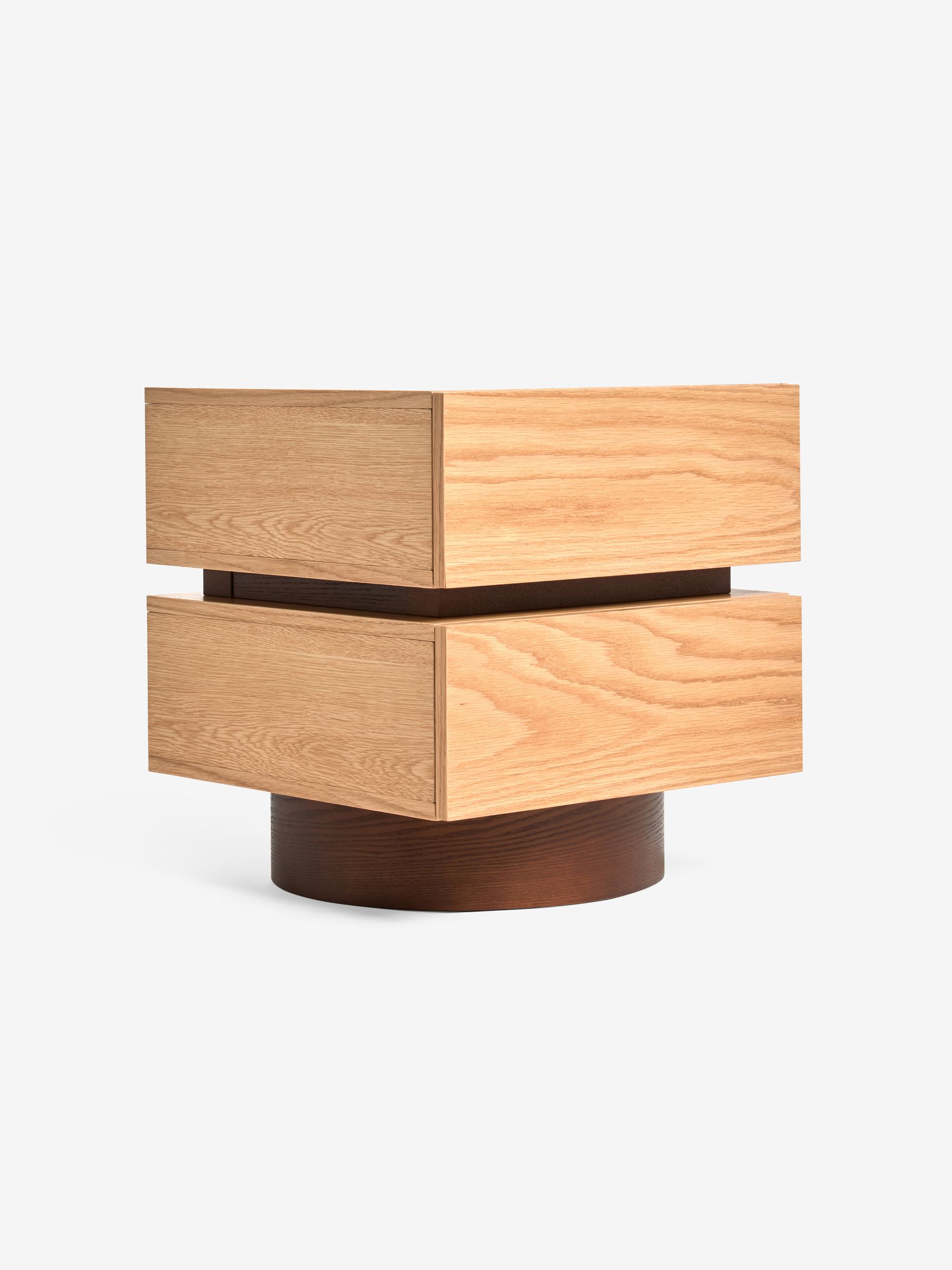 Bern Bedside Table in Oak - Image 4 of 5