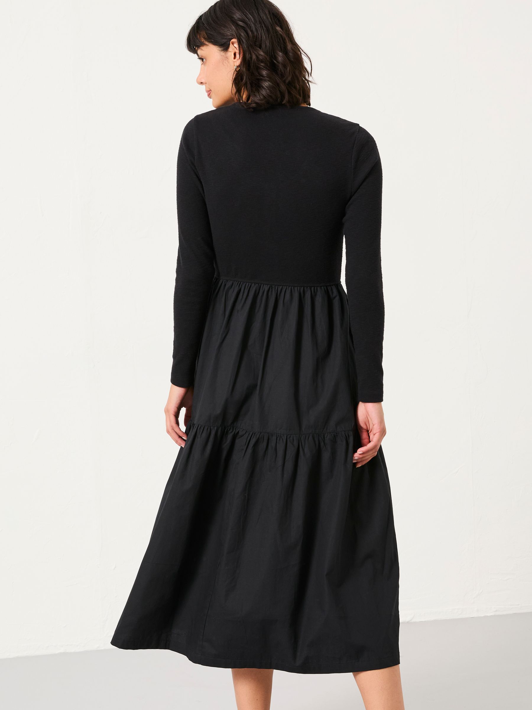 Louise Black Regular Jersey Woven Dress - Image 2 of 5
