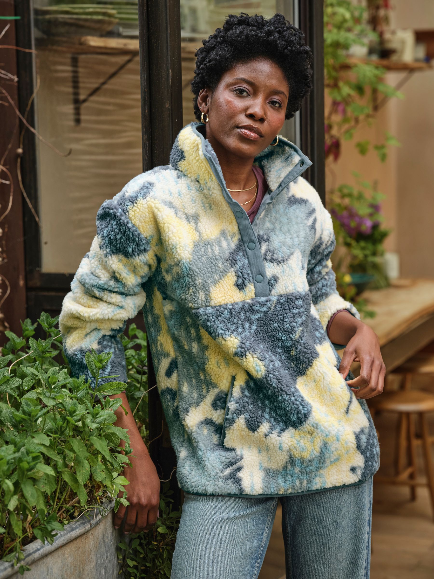 Zoe Blue Mark Make Half Neck Fleece - Image 1 of 6