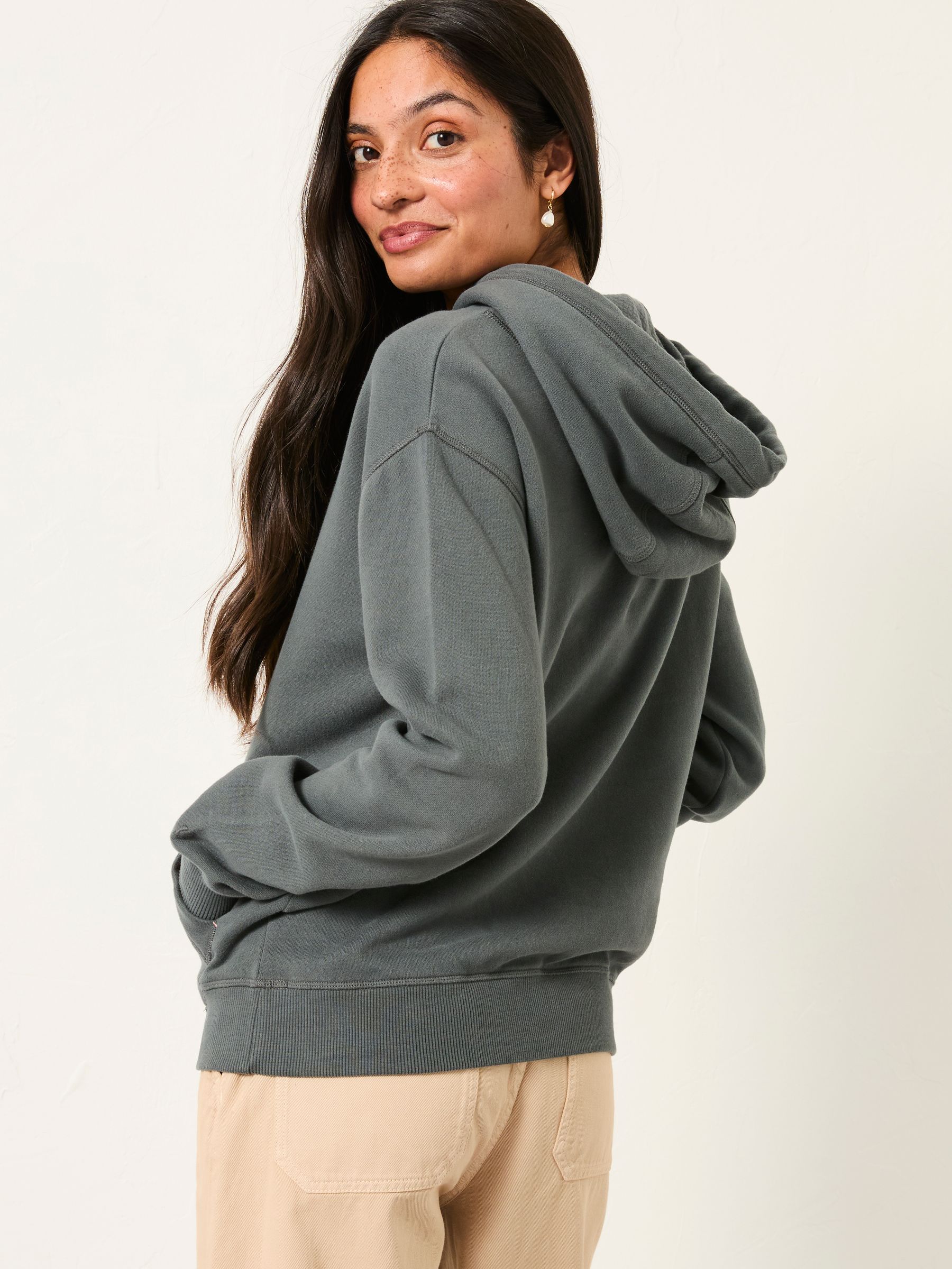 Izzy Graphite Grey Overhead Hoodie - Image 2 of 5