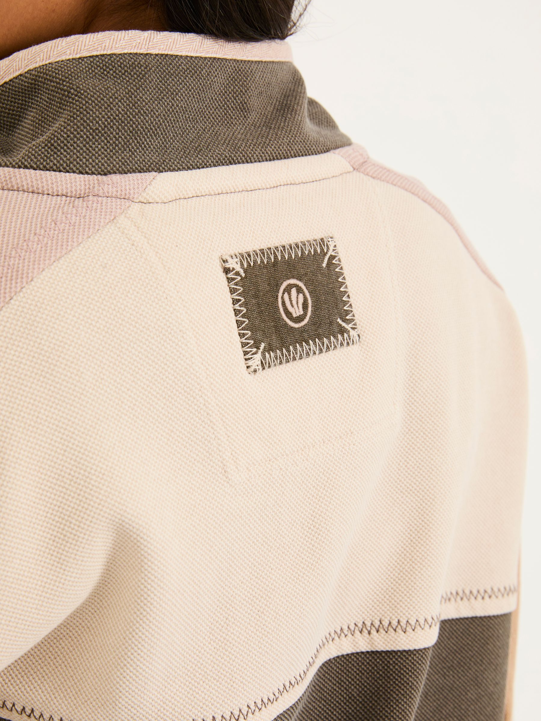 Airlie Brown Relaxed Stripe Half Neck Sweat Top - Image 3 of 6