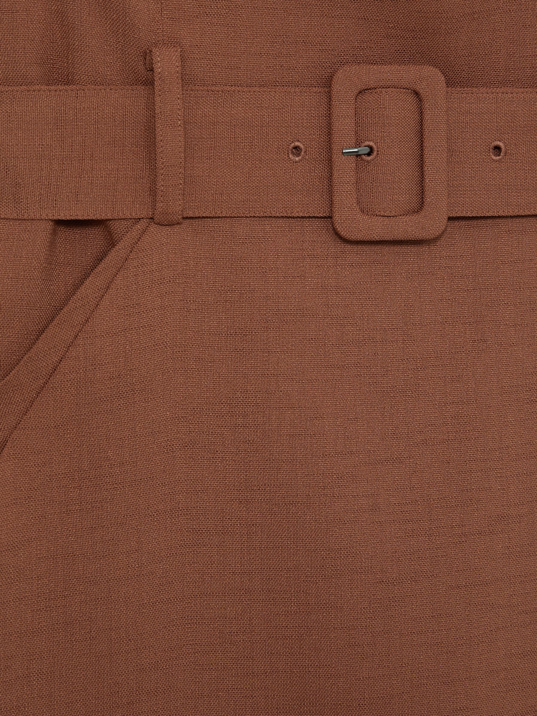 Belted Mini Dress in Brown - Image 5 of 5
