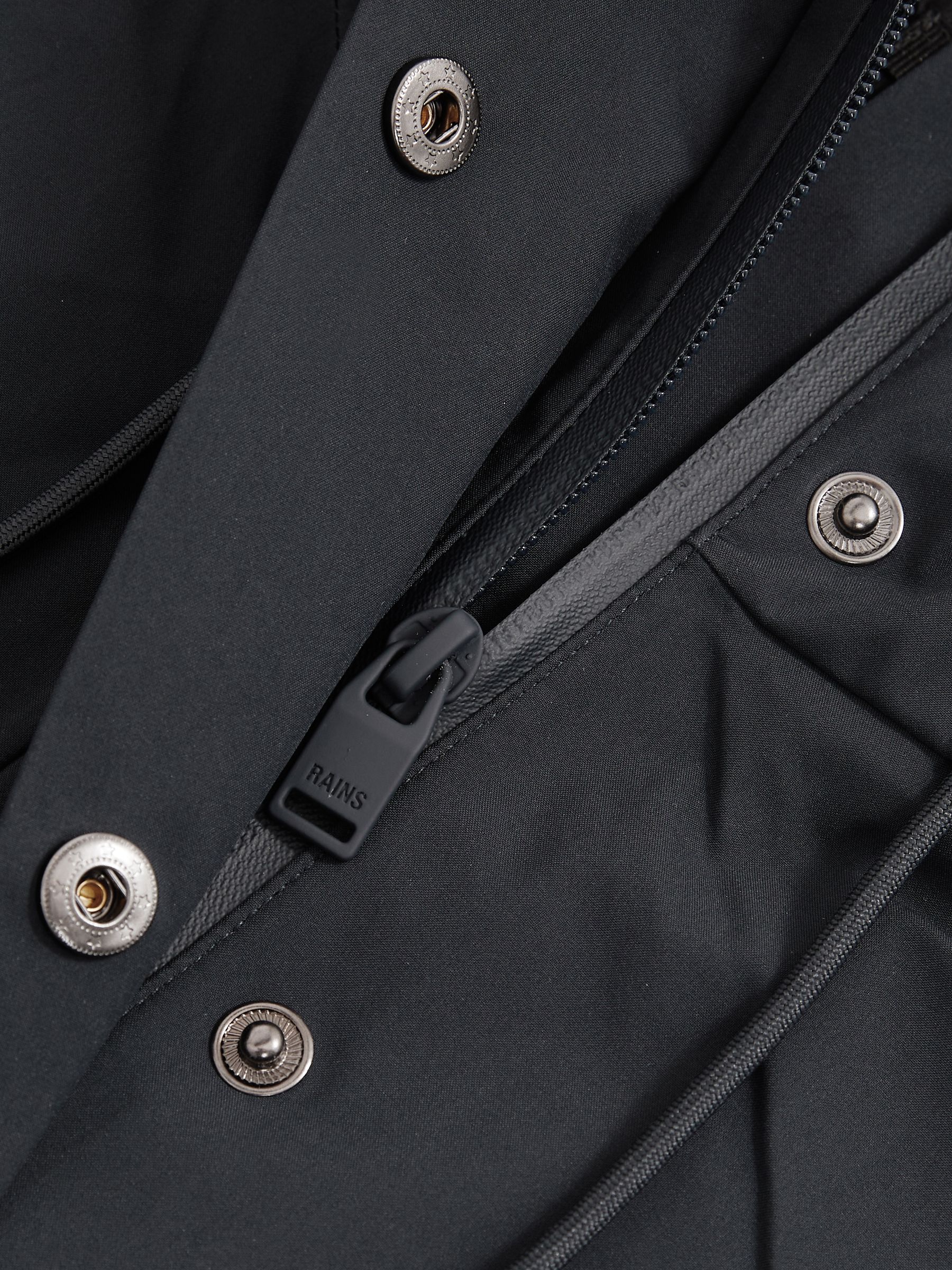 Rains Hardshell Short Jacket in Navy - Image 5 of 5